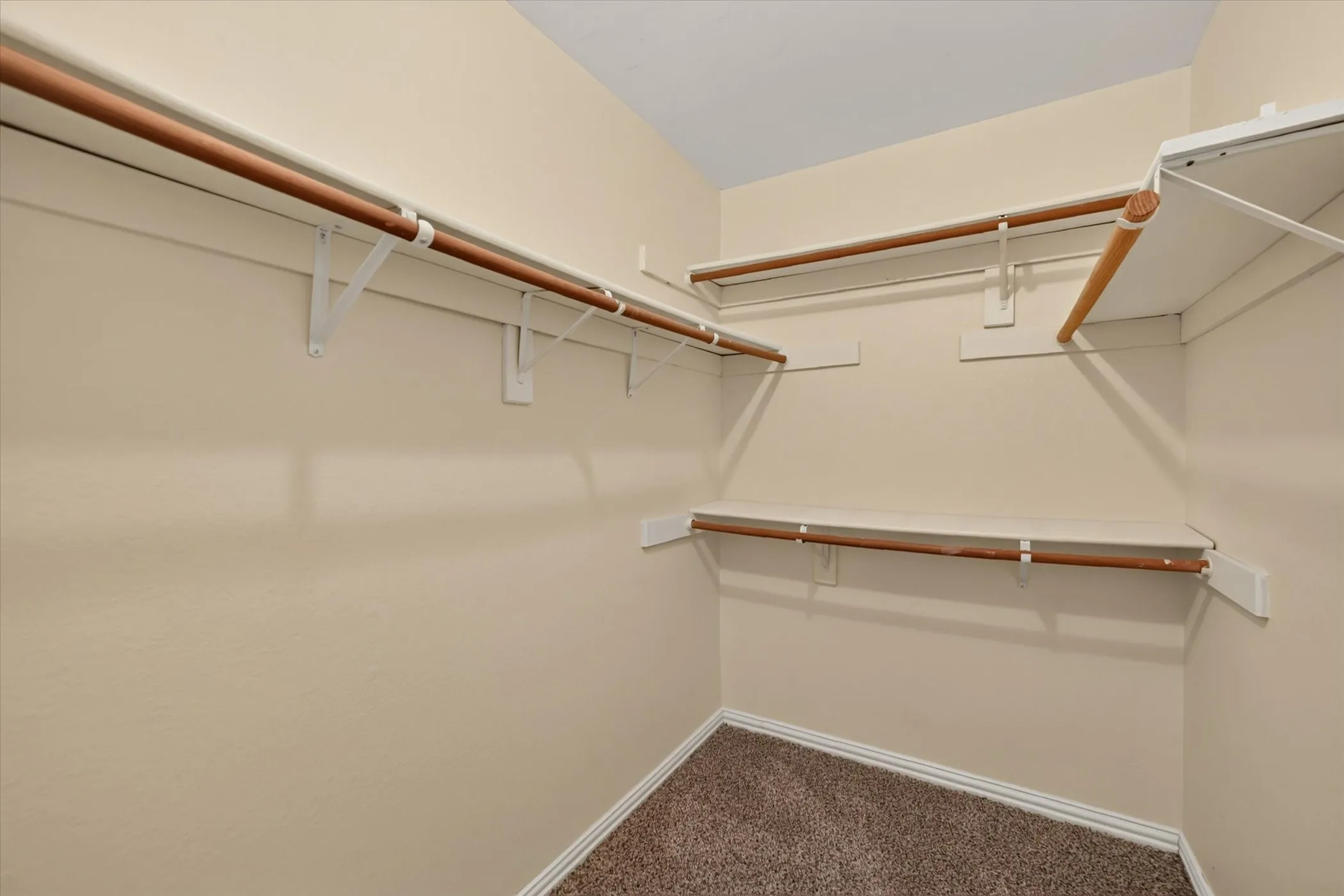 Large spacious primary closet