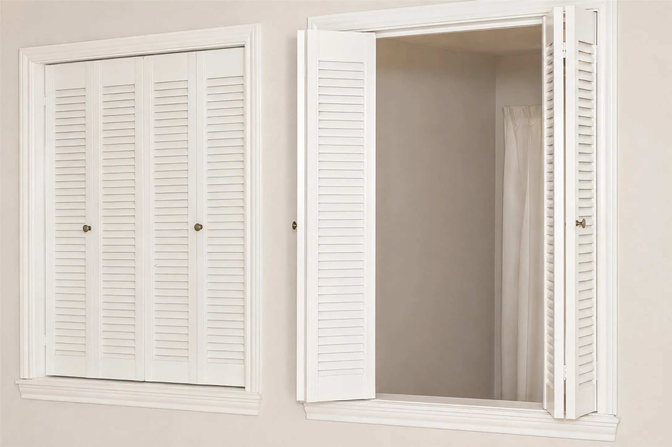  A thoughtful addition to bedroom 2 are these shutters. Open them up so you don't ever have to miss a play.