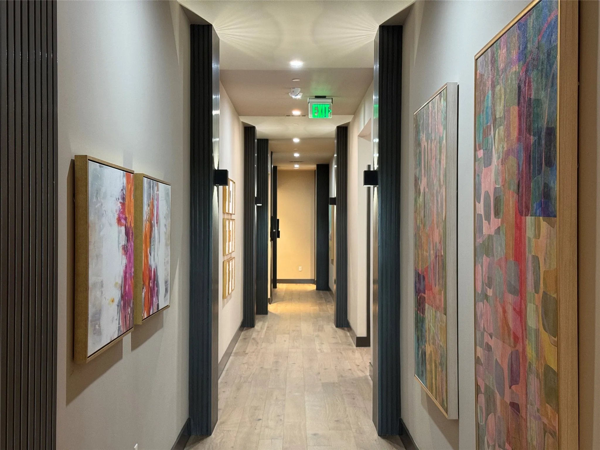 Hallway to the condo