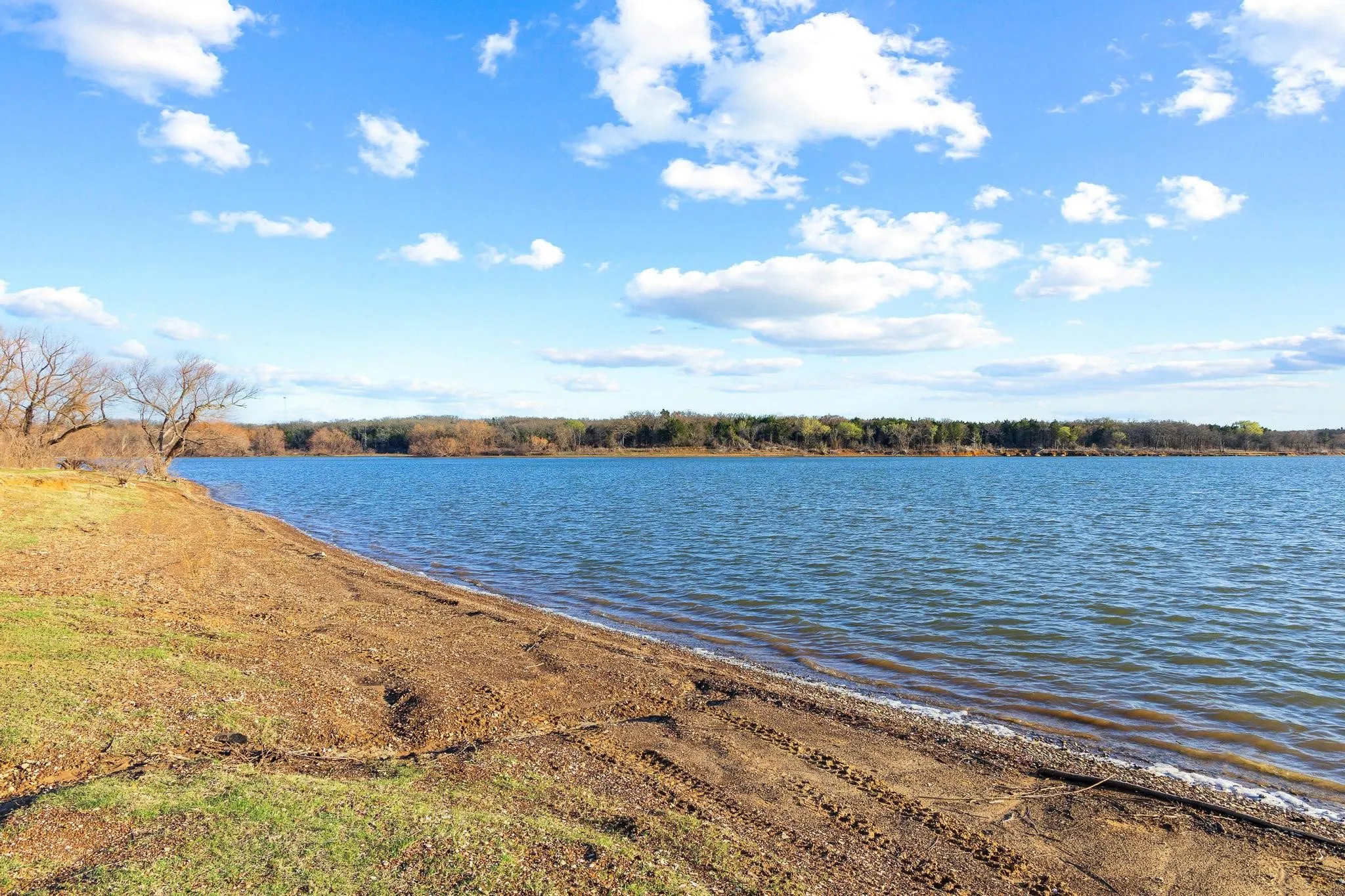 Waterfront property featuring a natural shoreline and mature trees