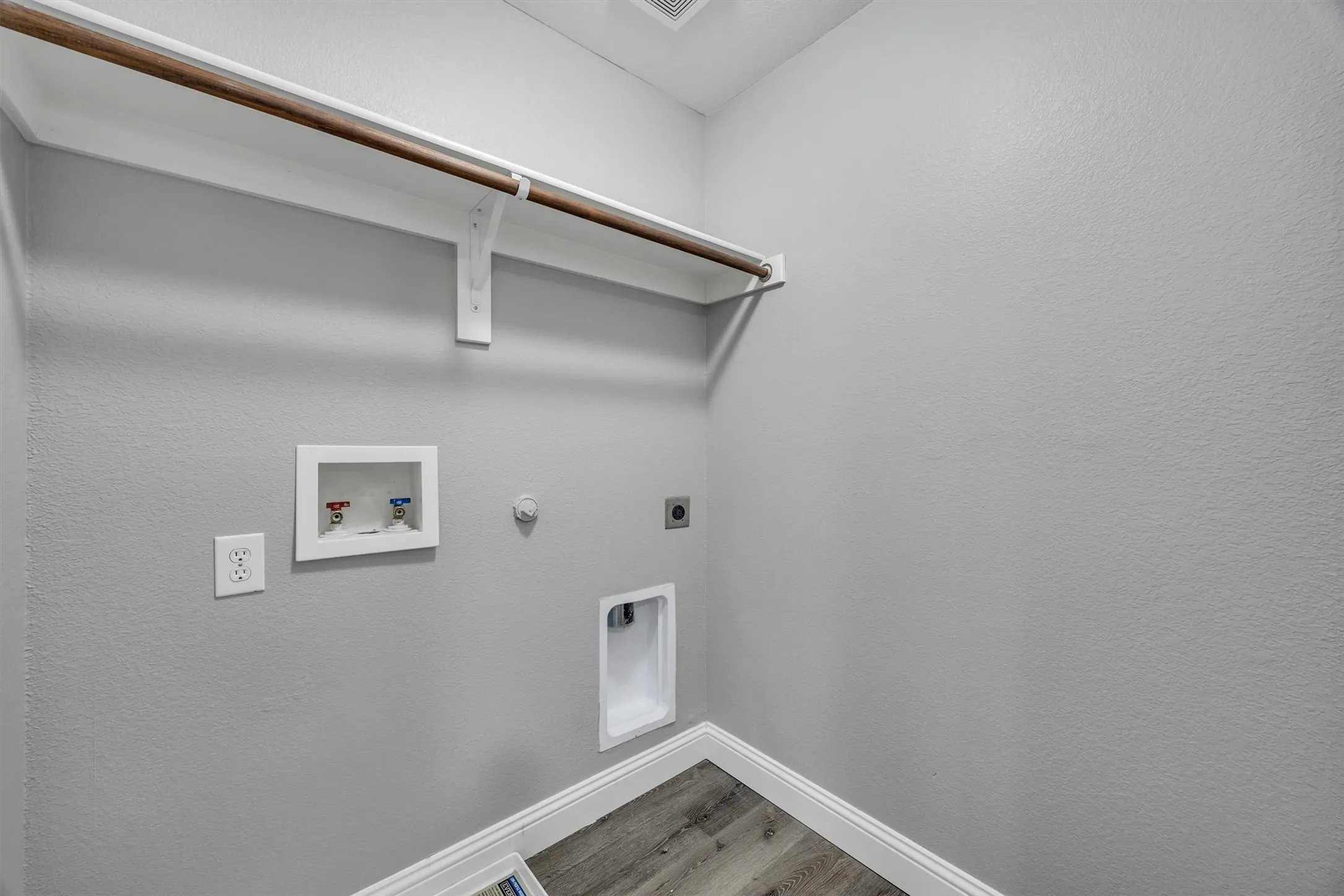 Function for your fashion! Second floor laundry means no carrying heavy baskets up and down stairs!