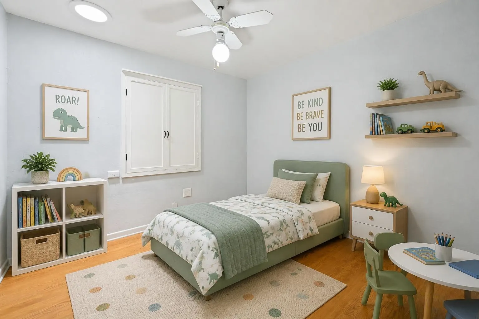 Virtually staged bedroom #3
