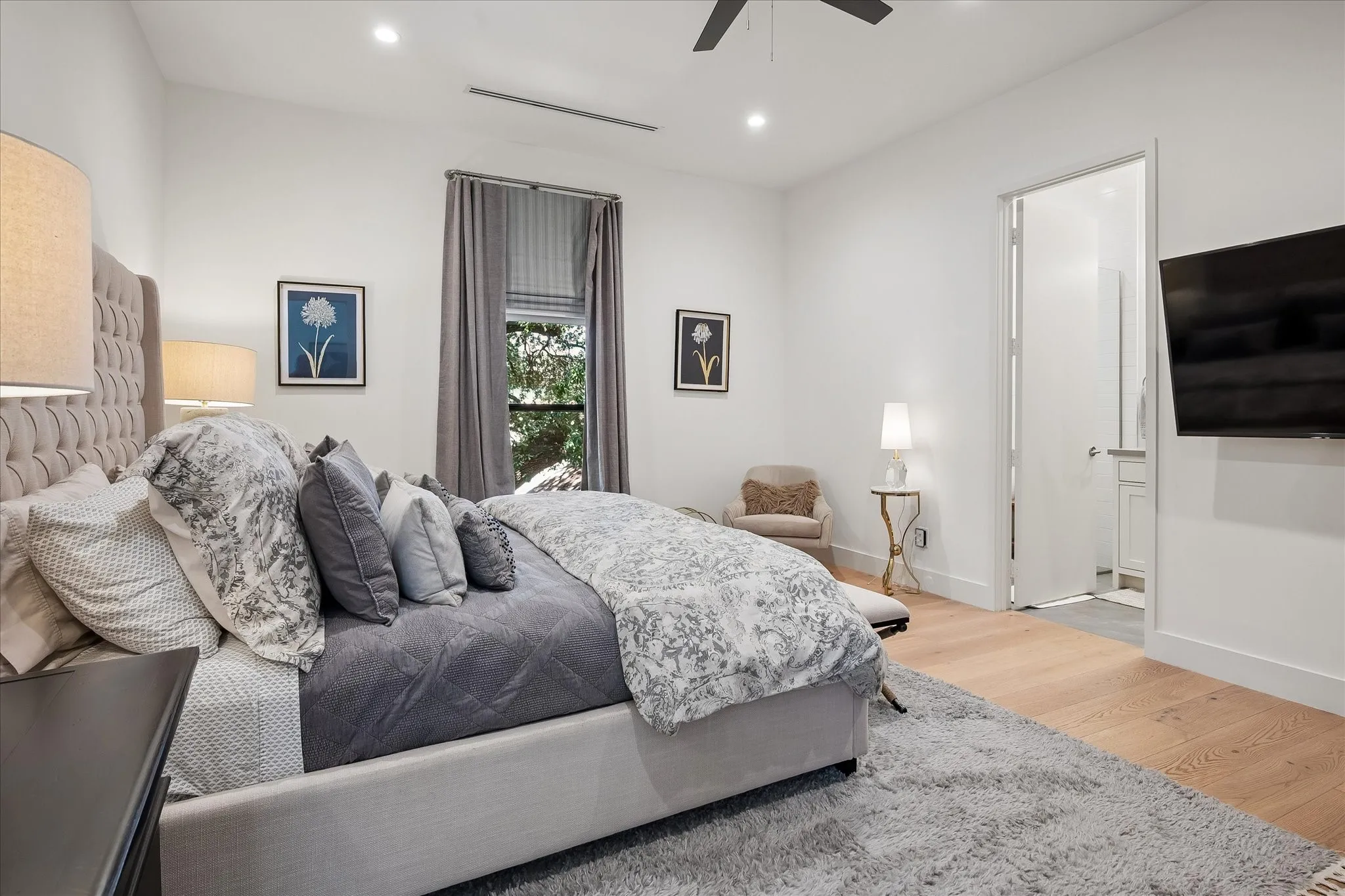 Spacious with walk-in closets and ensuite bath