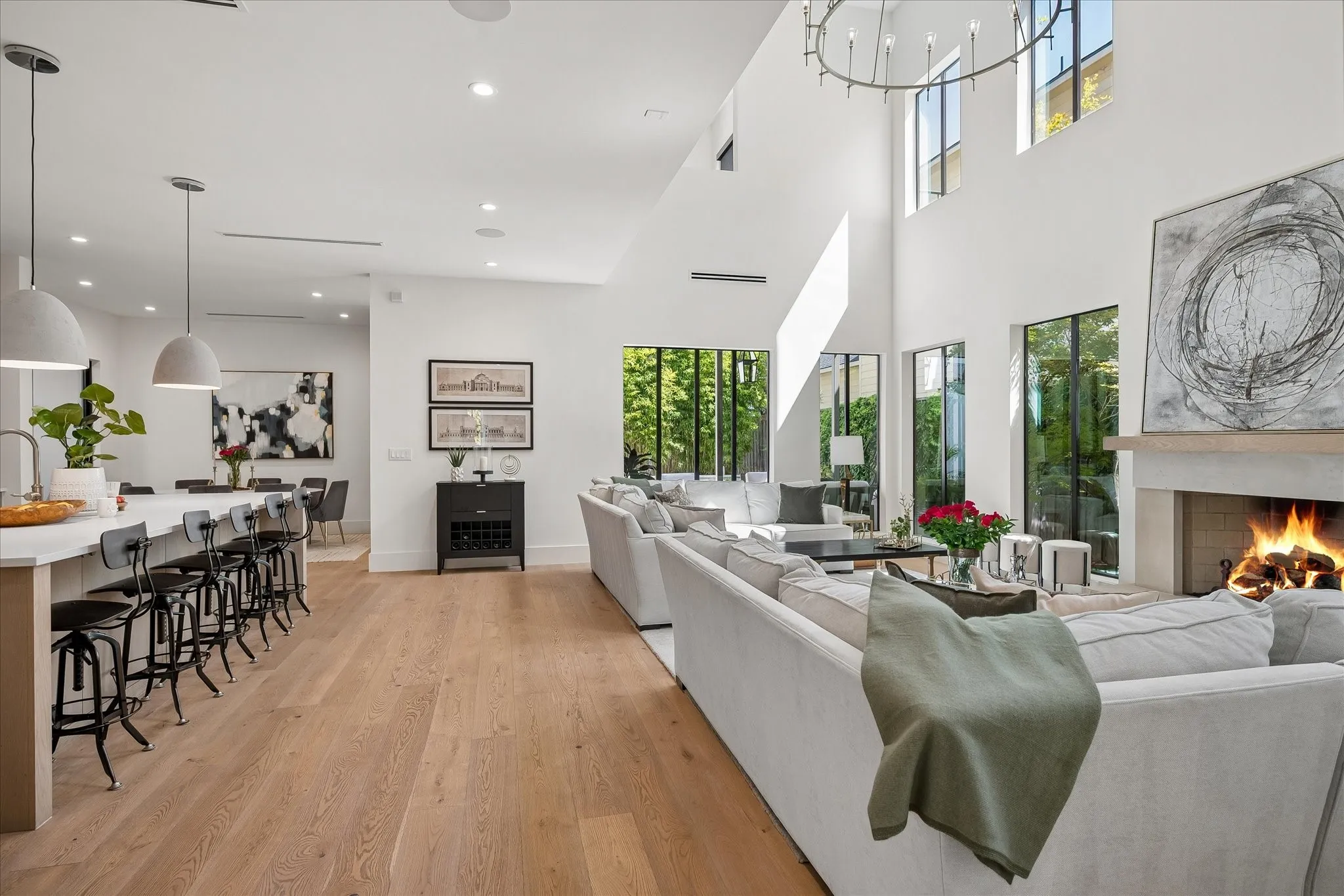 Interior Designed by Brad McFarlain-Open living concept perfect for both everyday living and entertaining