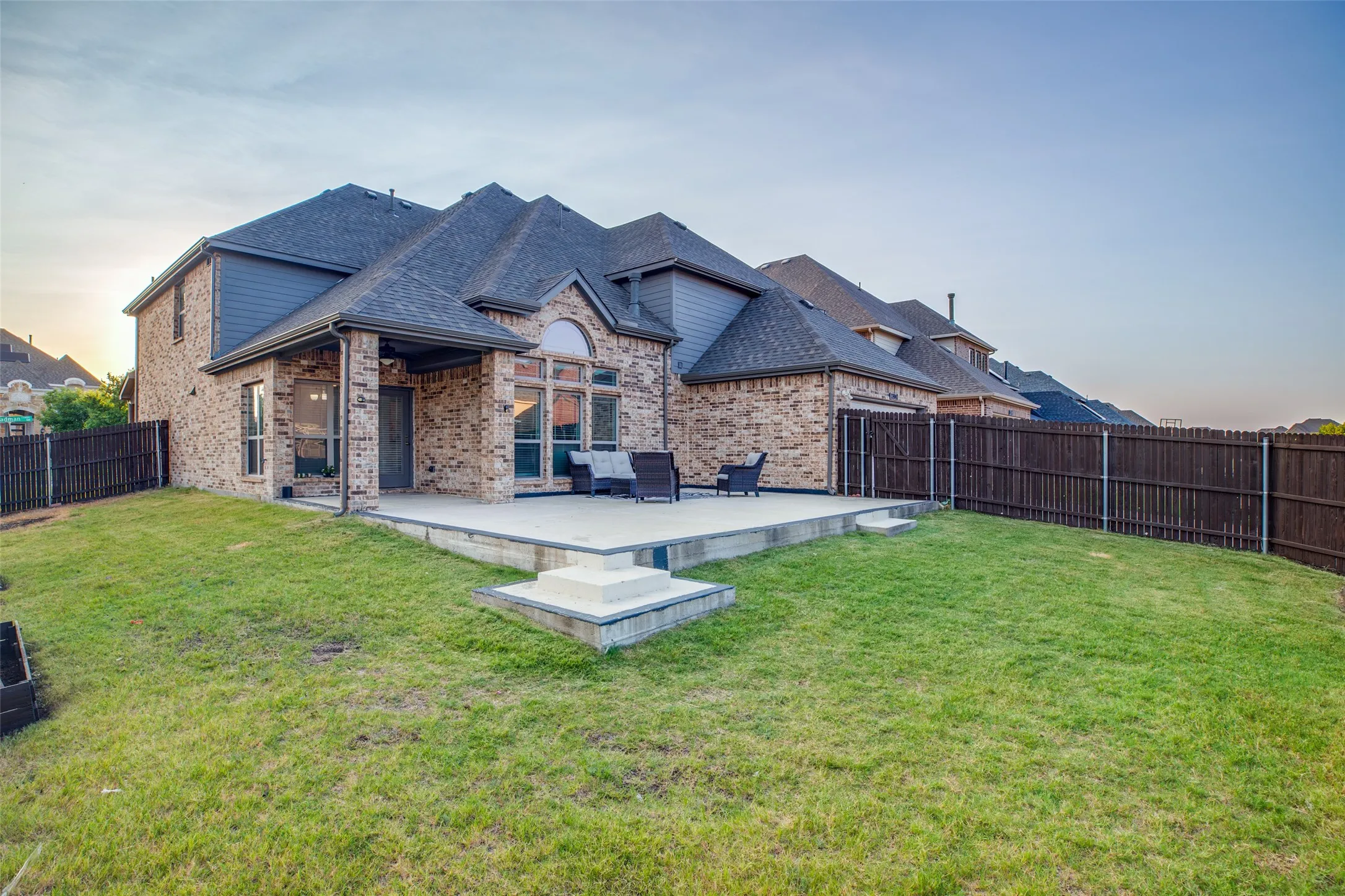 Covered Patio with expansive Patio Deck