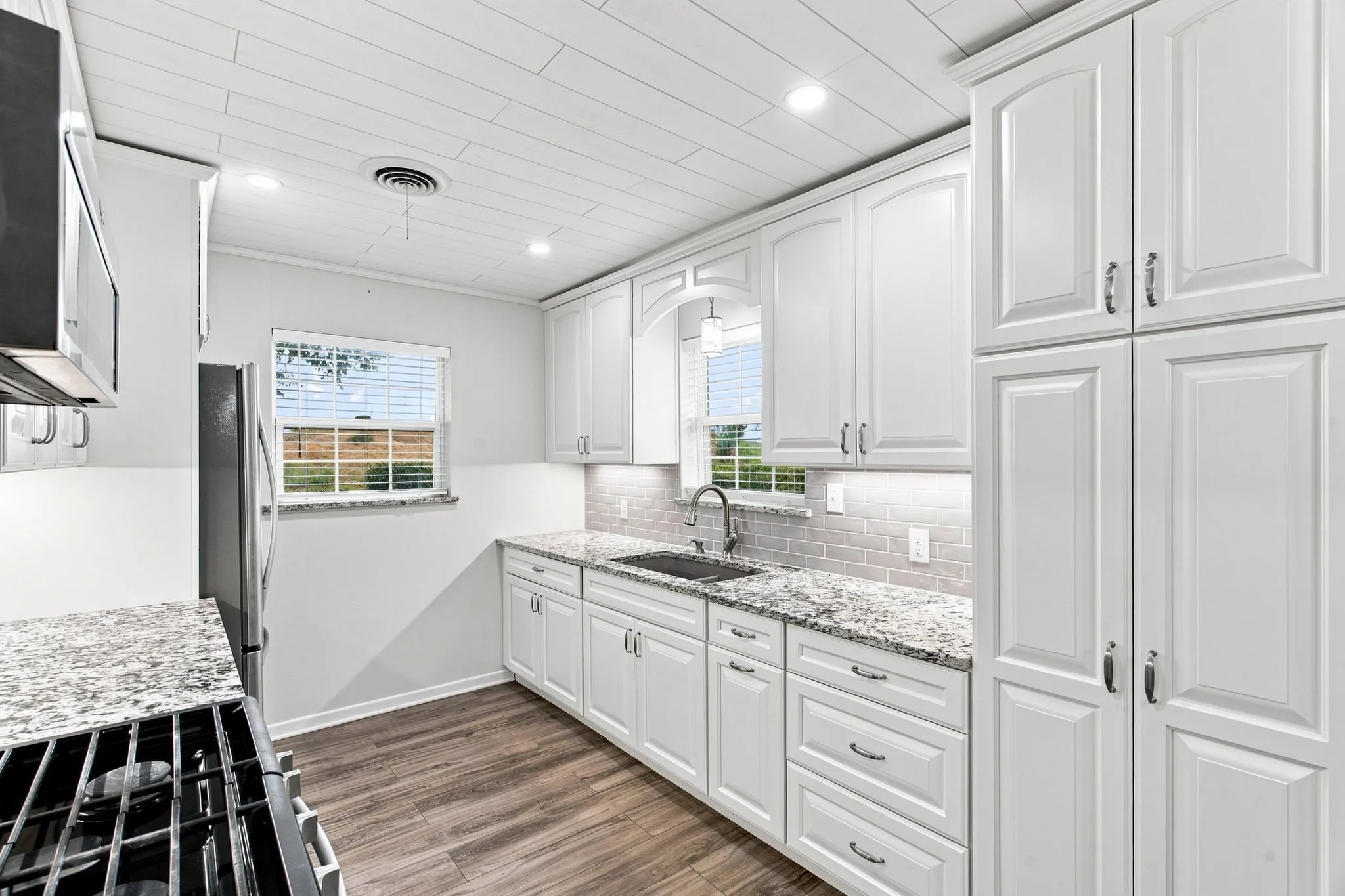 Beautifully updated kitchen of 300 Parkwood Place, Lewisville, TX in Lakeland Terrace