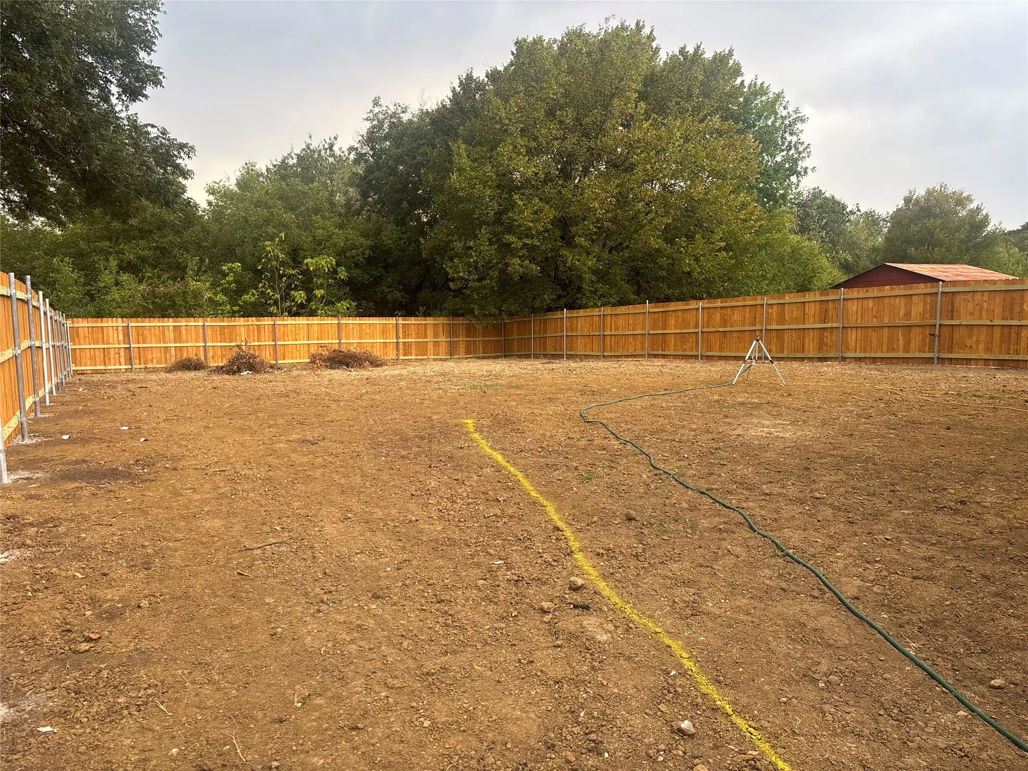 Huge fence backyard