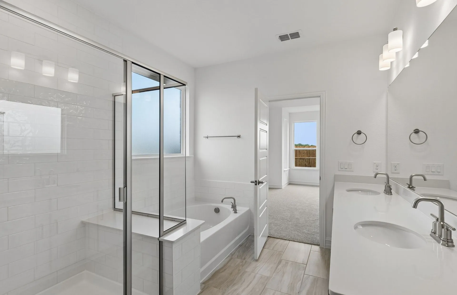 *Floorplan representation, not actual home - Owner's private bath with double vanity