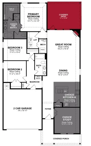 Beazer Homes Valencia on the Lake Carson Floorplan.