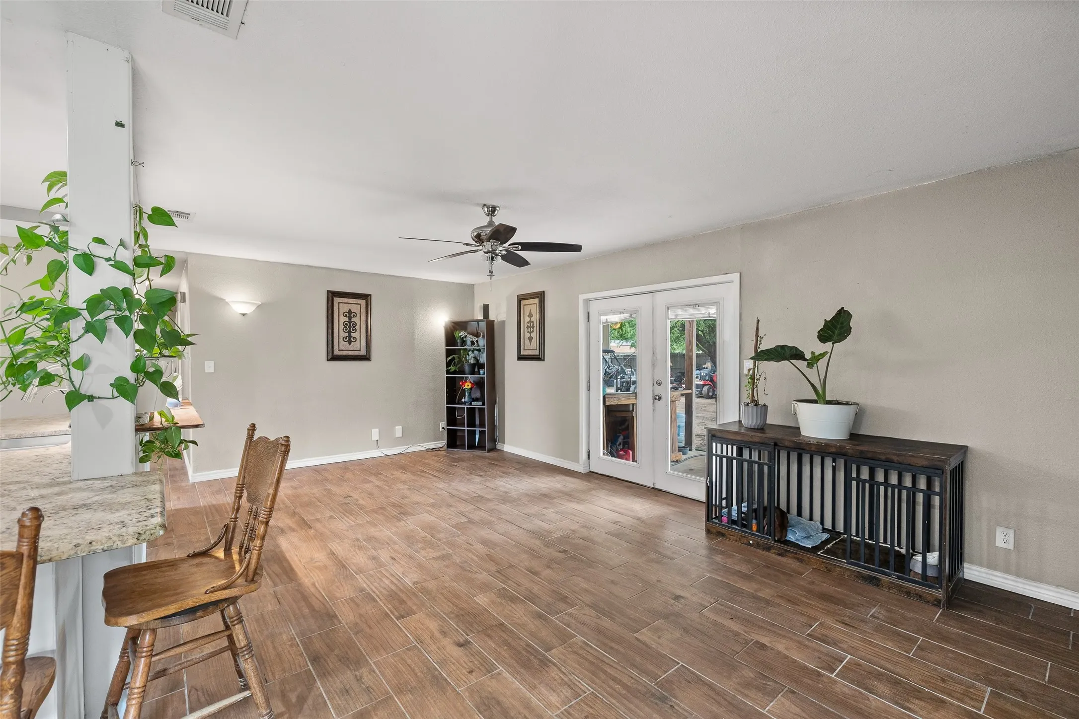 A rare property featuring a 3-bedroom, 2-bath main home, detached apartment, shop, chicken coop, and playhouse. All in one setting.