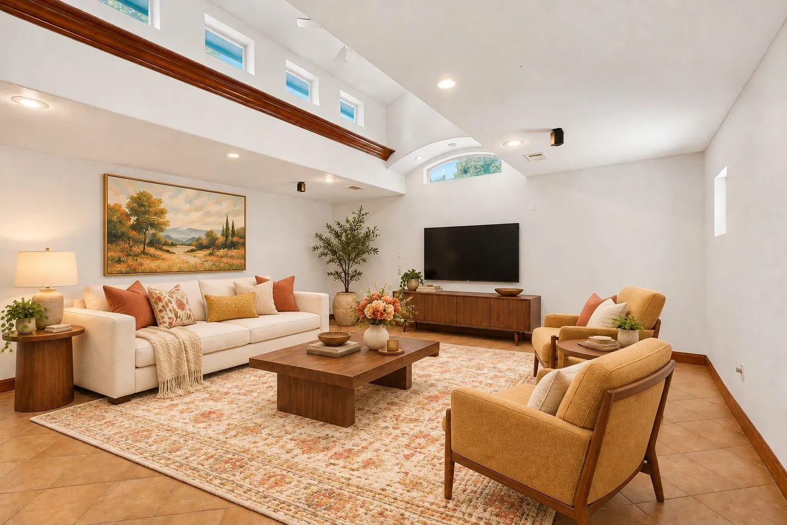 Virtual staged livingroom