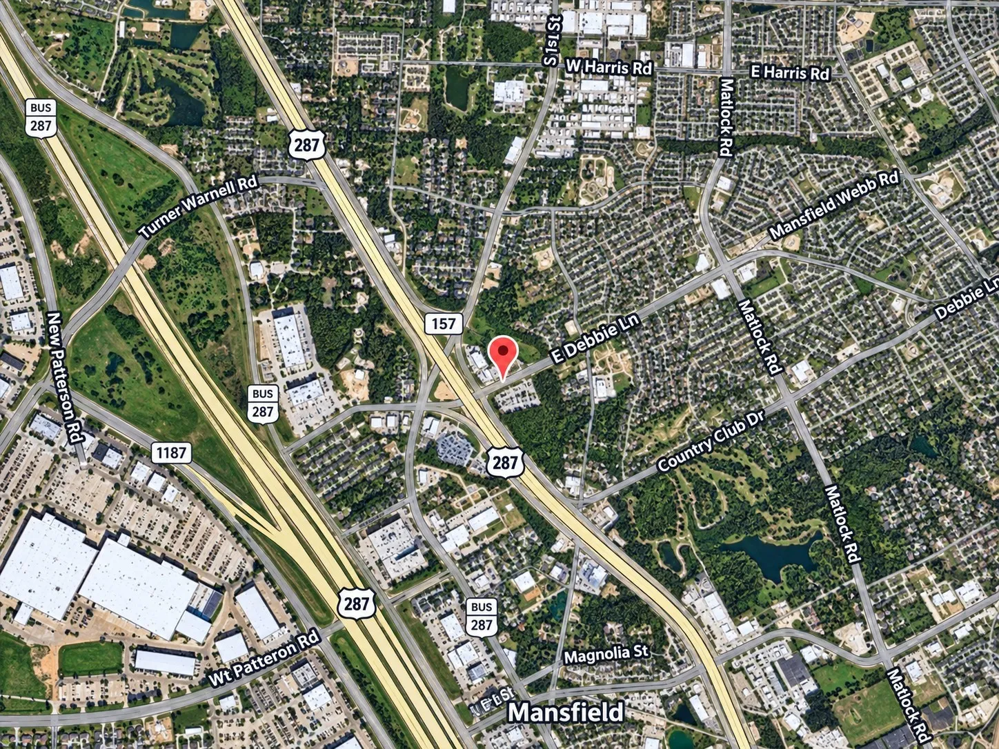 Aerial Property Map. Depicting the subject property location and surrounding infrastructure including major roadways and neighboring parcels