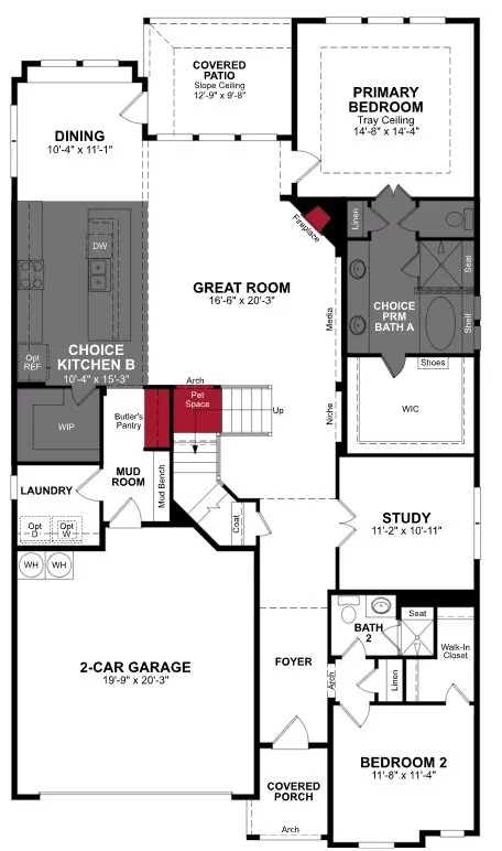Beazer Homes Valencia on the Lake Summerfield Floorplan.