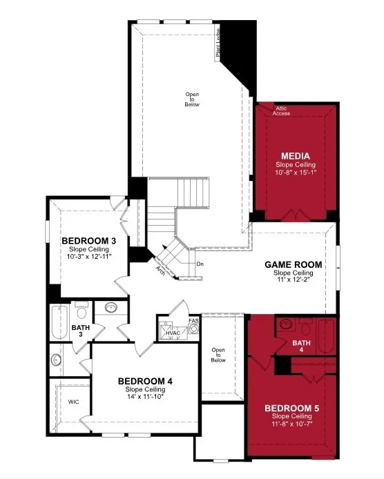 Beazer Homes Valencia on the Lake Summerfield Floorplan.