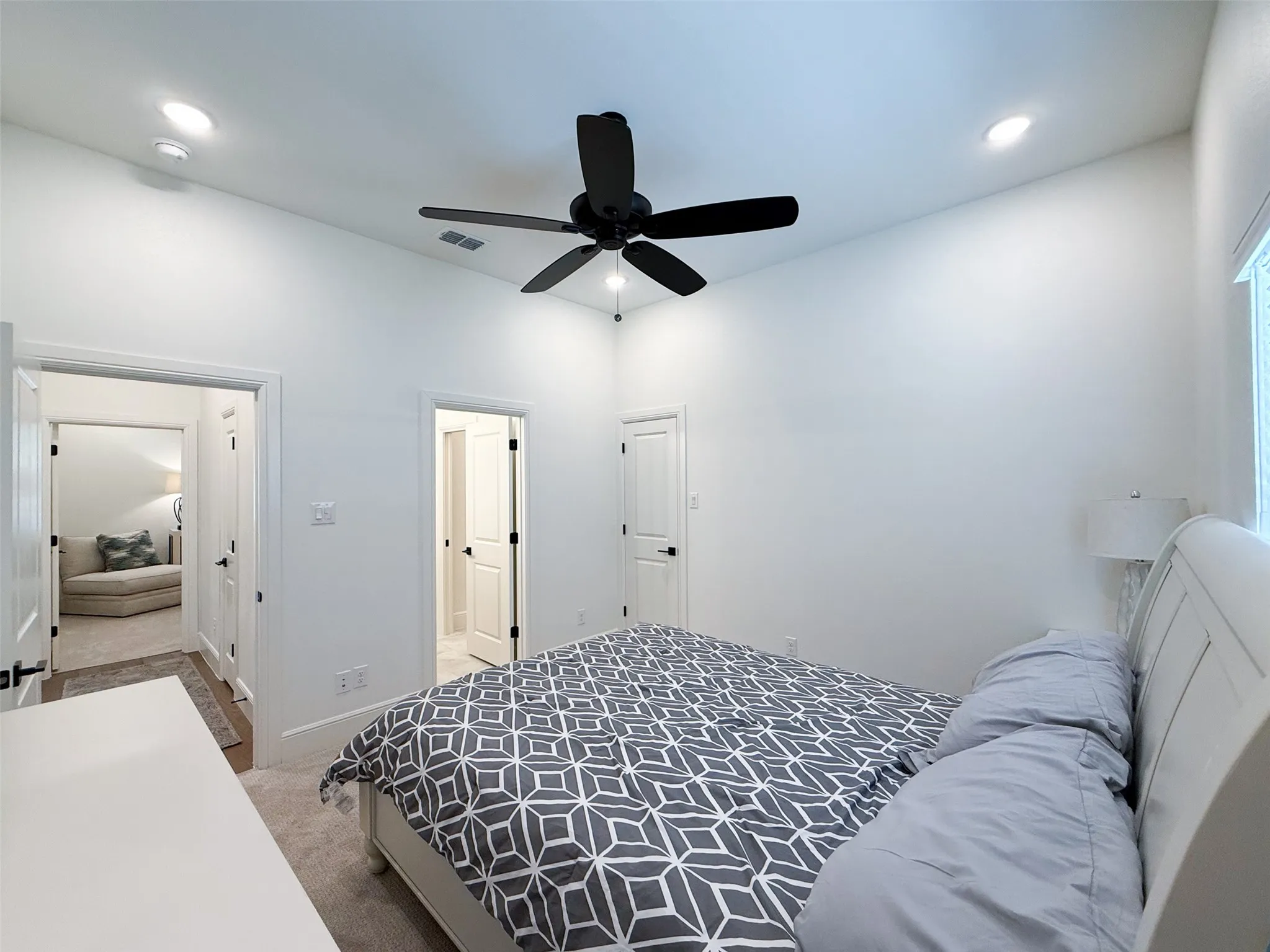 Guest Bedroom with walk-in closet and attached Jack n Jill bathroom