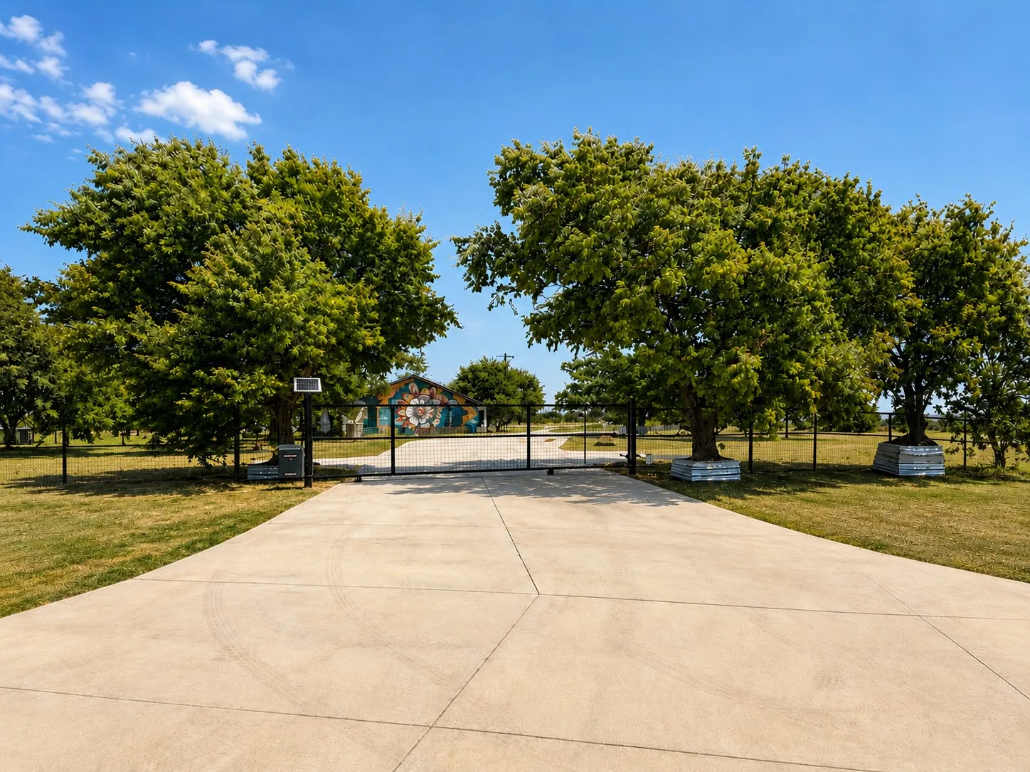 Fully fenced property with security gate