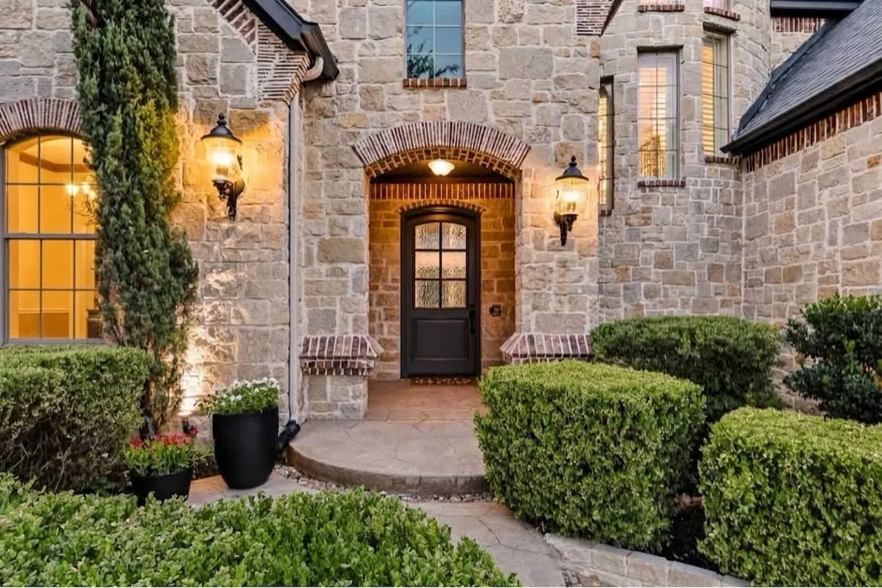 Beautiful stone entry way