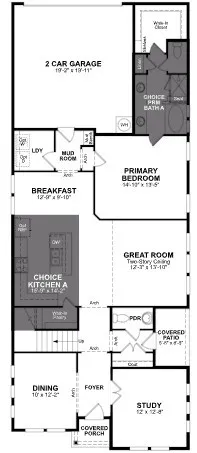 Beazer Homes Wildflower Ranch Marathon Floorplan.