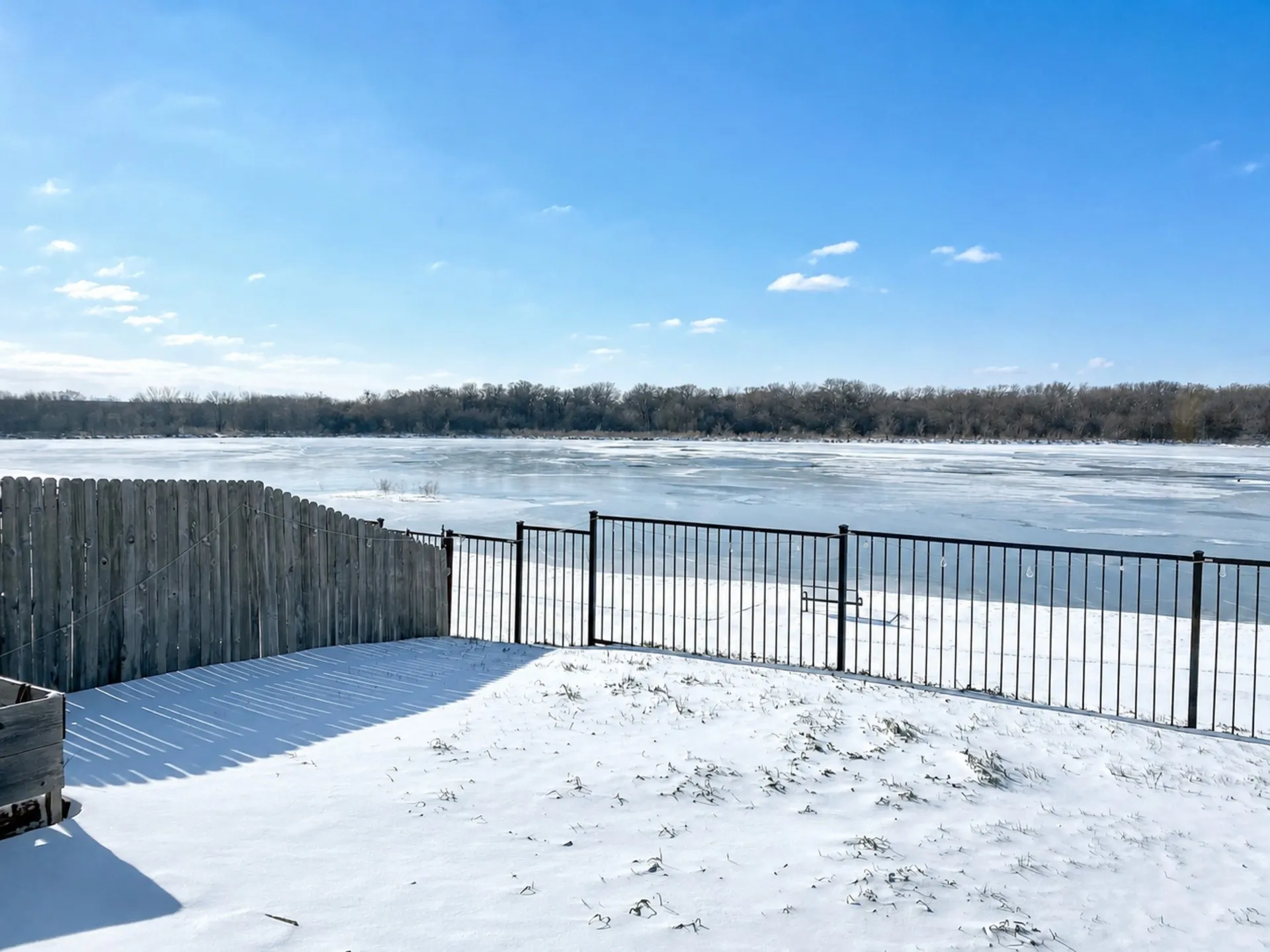 winter lake view