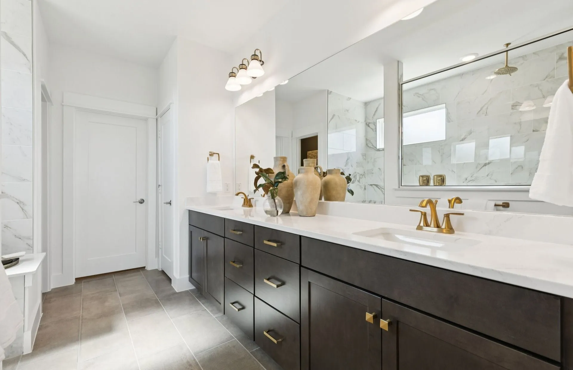 *Model Representation - Owner's private bath with double vanity