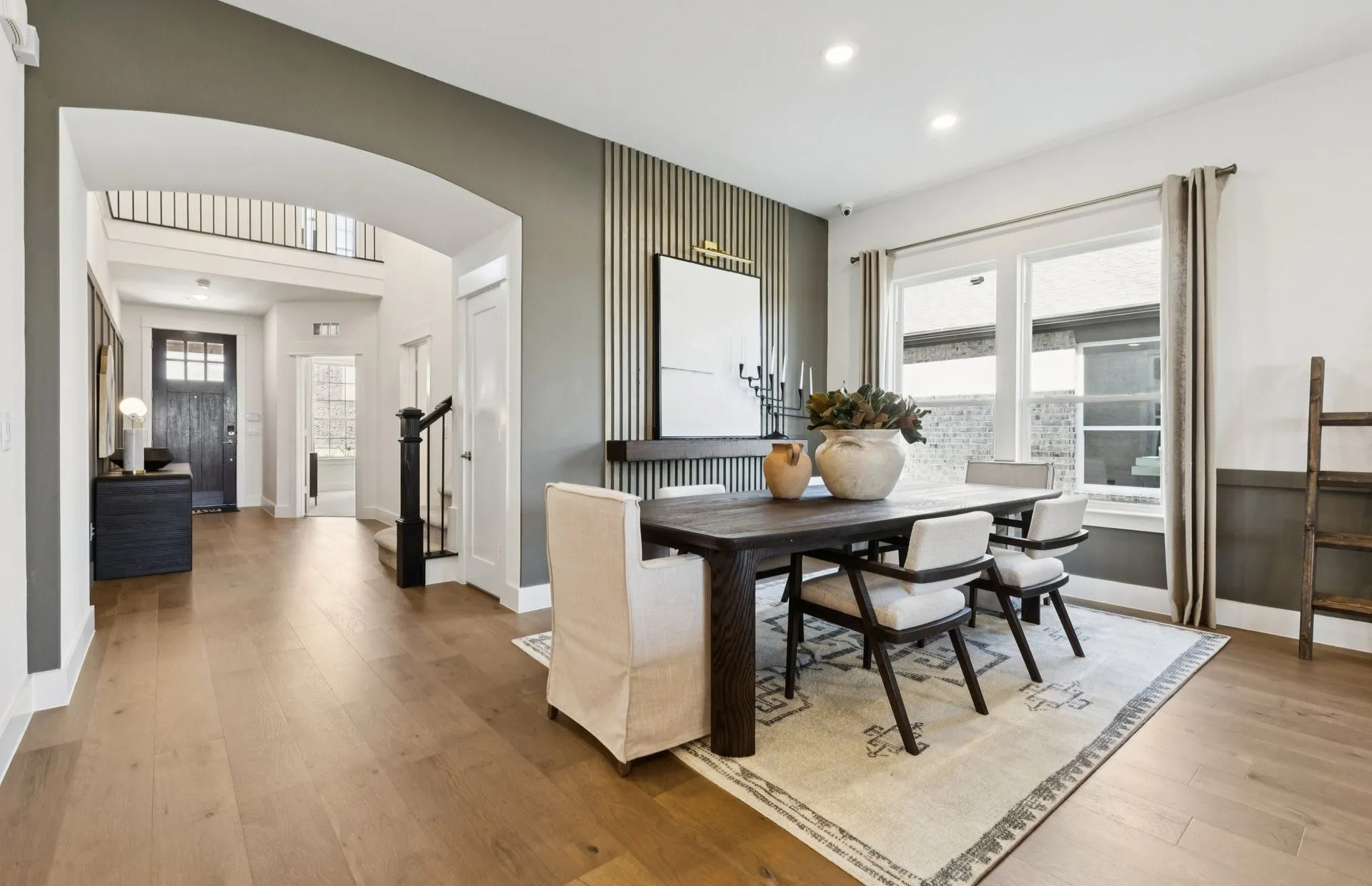 *Model Representation - Dining area off kitchen with large windows