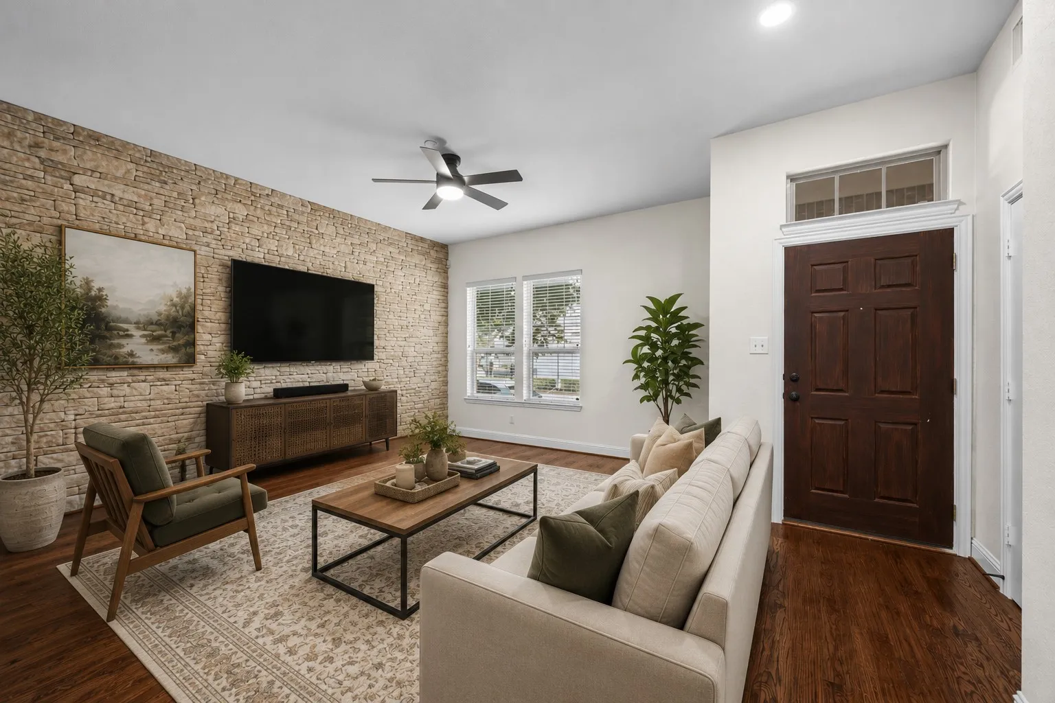 with furniture