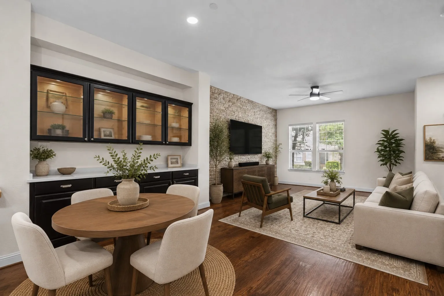 with dining furniture