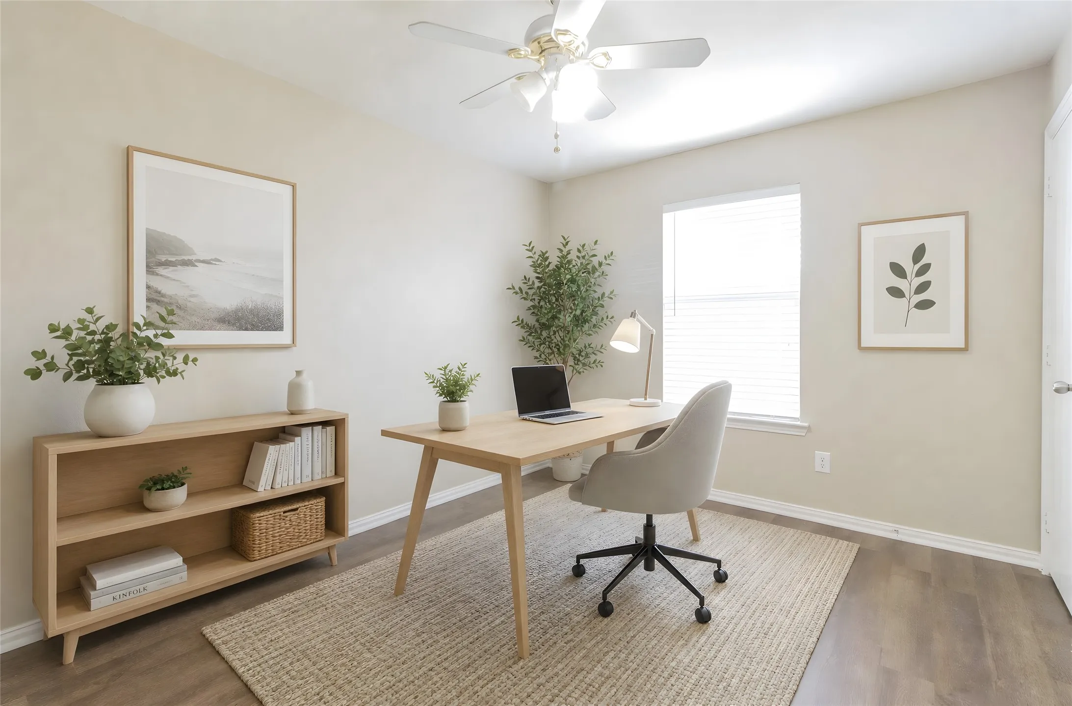 bedroom 3 - staged as office