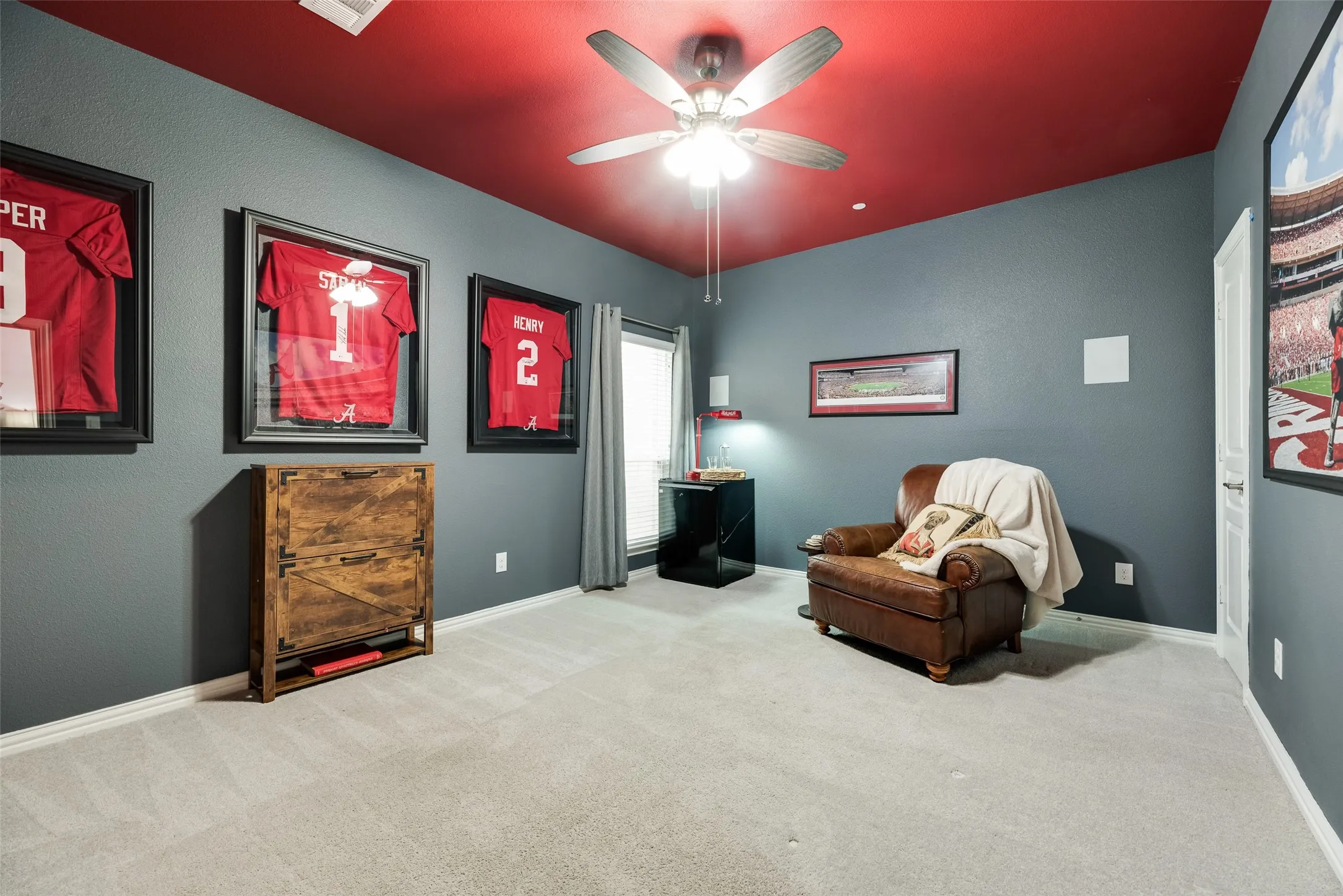 Has built in speakers and a closet so it could be a bathroom