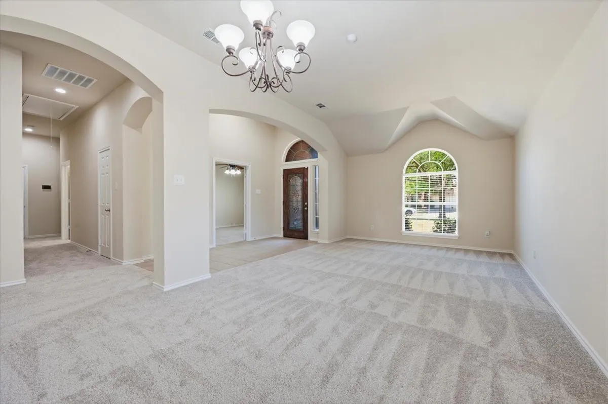 Formal living-Dining area off entry.