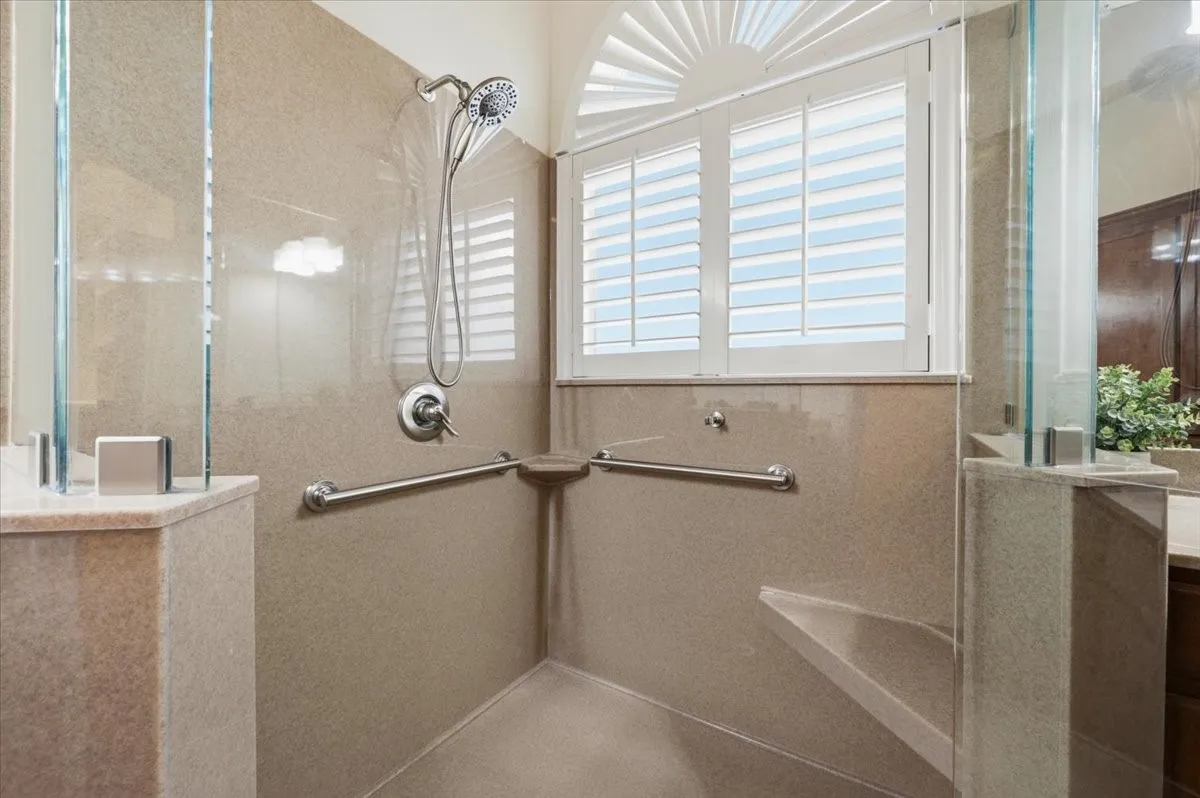 Primary walk in shower