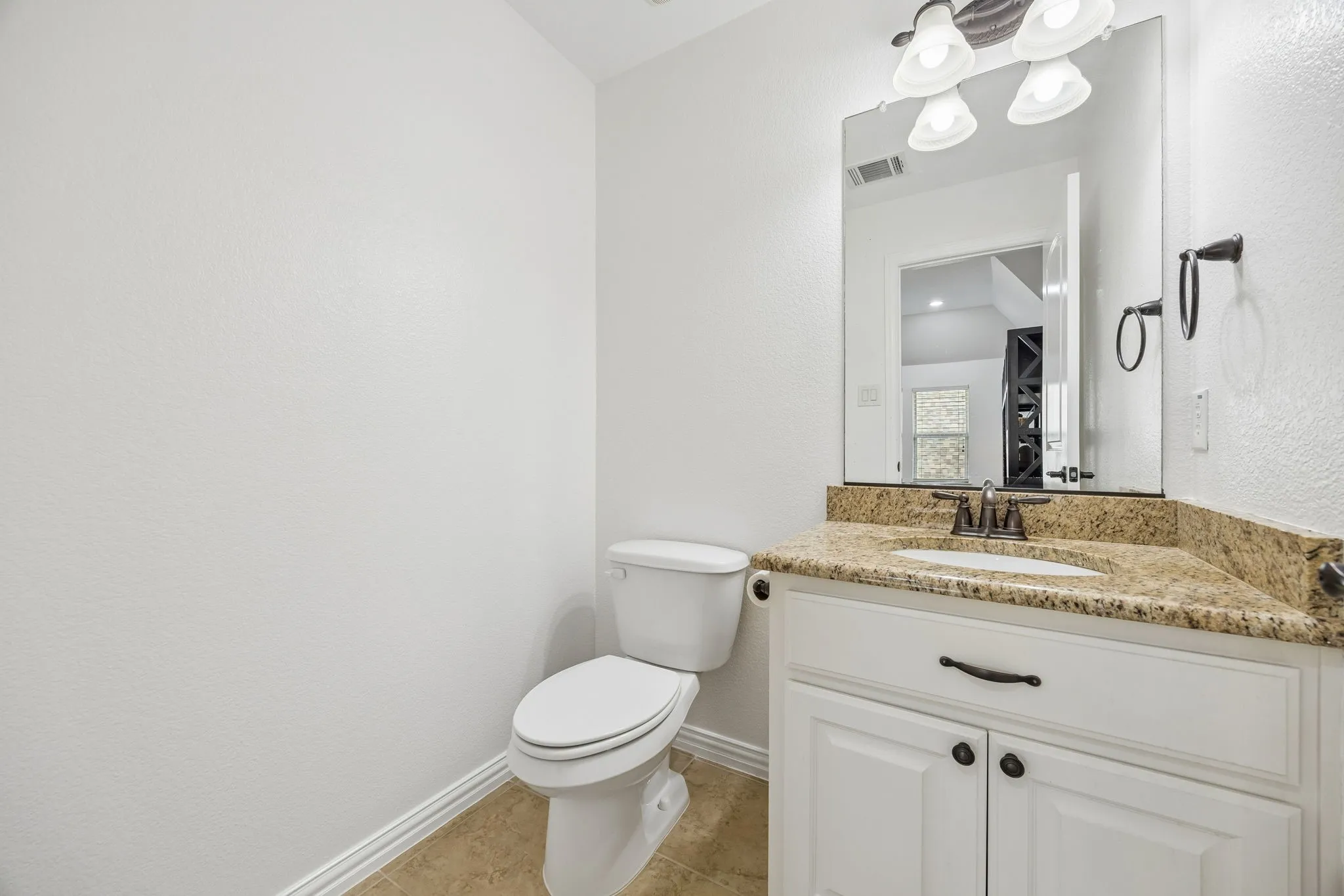 Half bathroom upstairs.