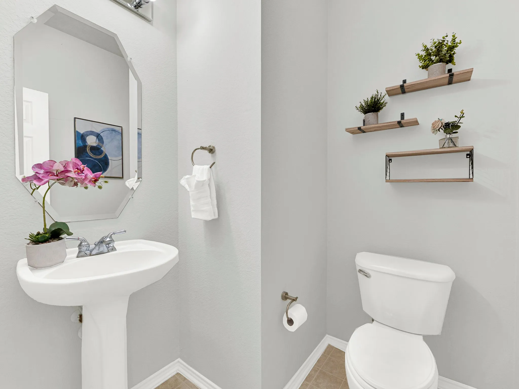 Half bathroom downstairs