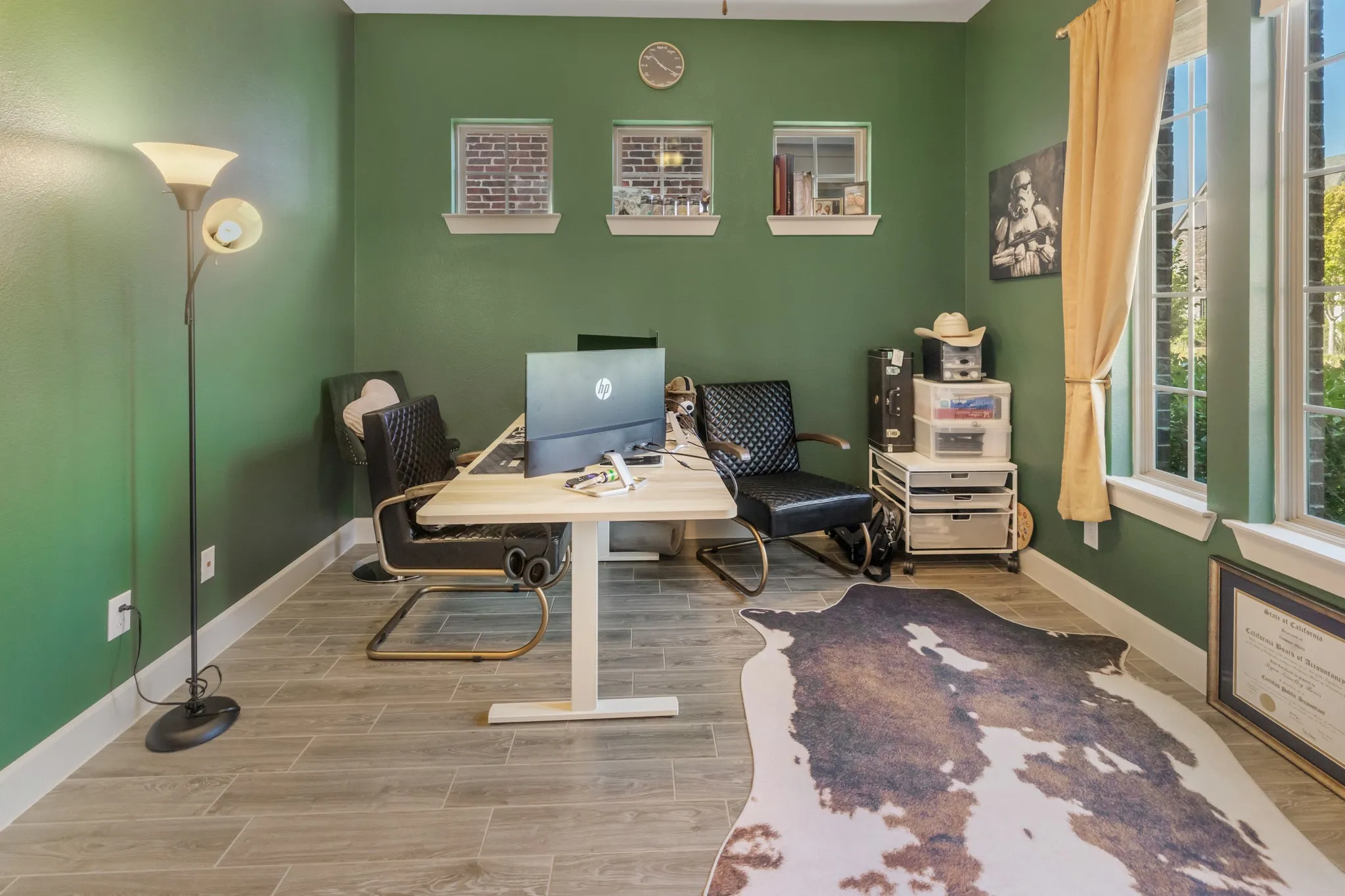 Office overlooking the park