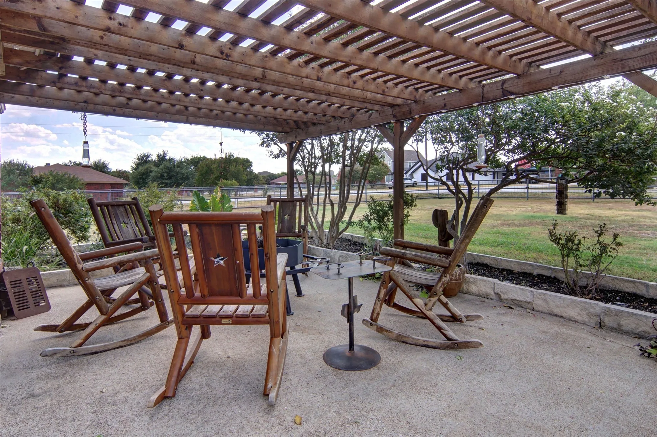 front yard pergola