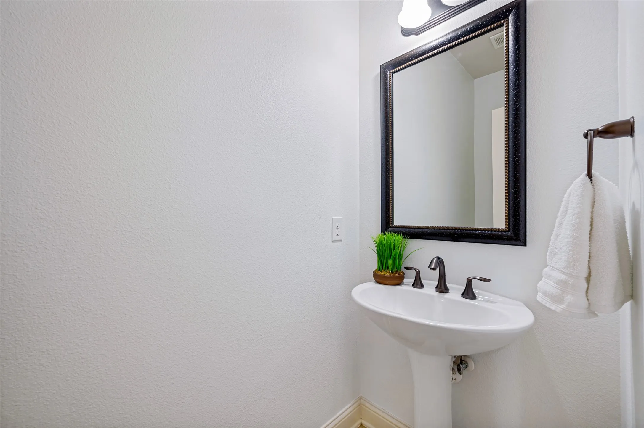 Half bathroom downstairs