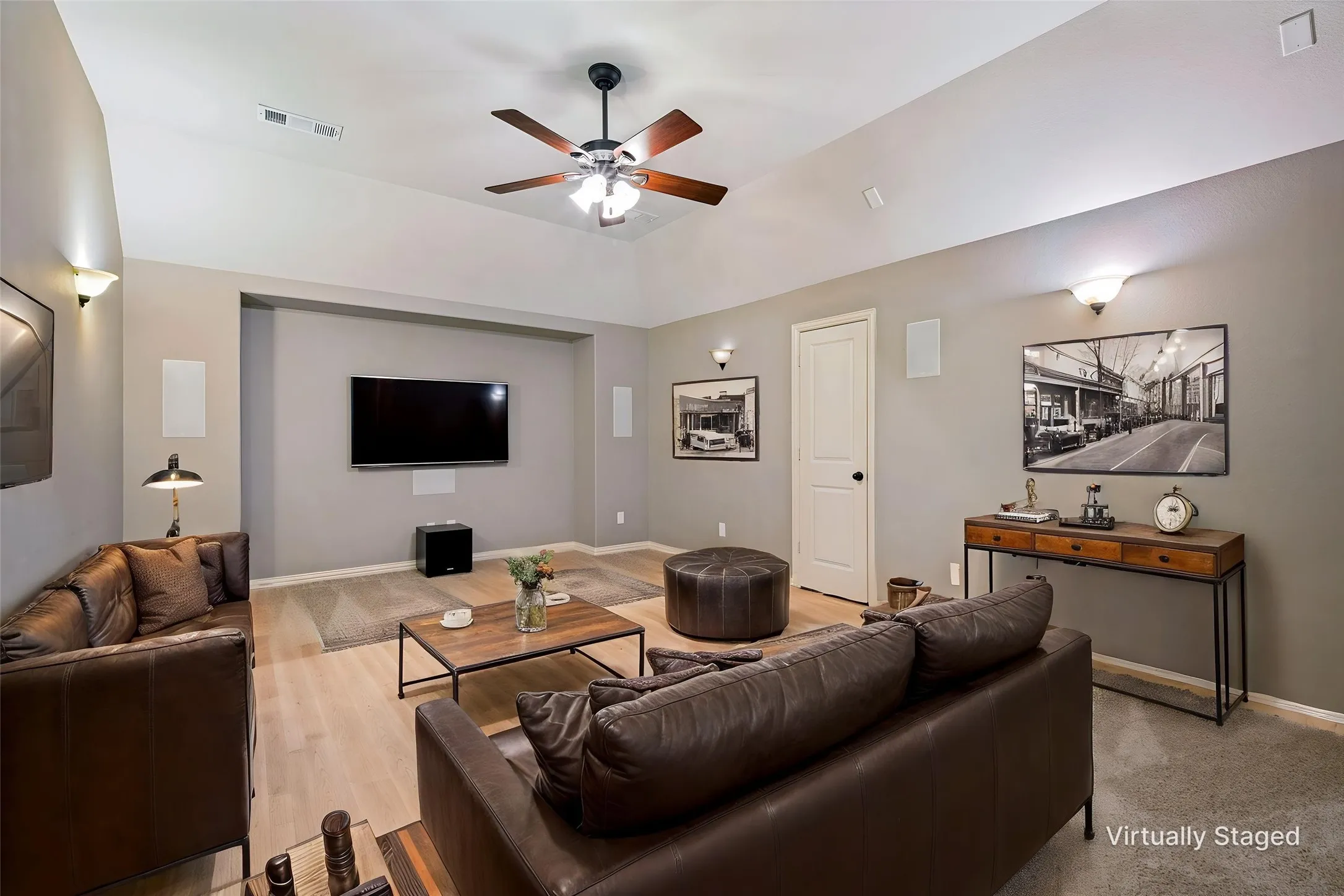 Enjoy movie or sport game pursuits in the media room