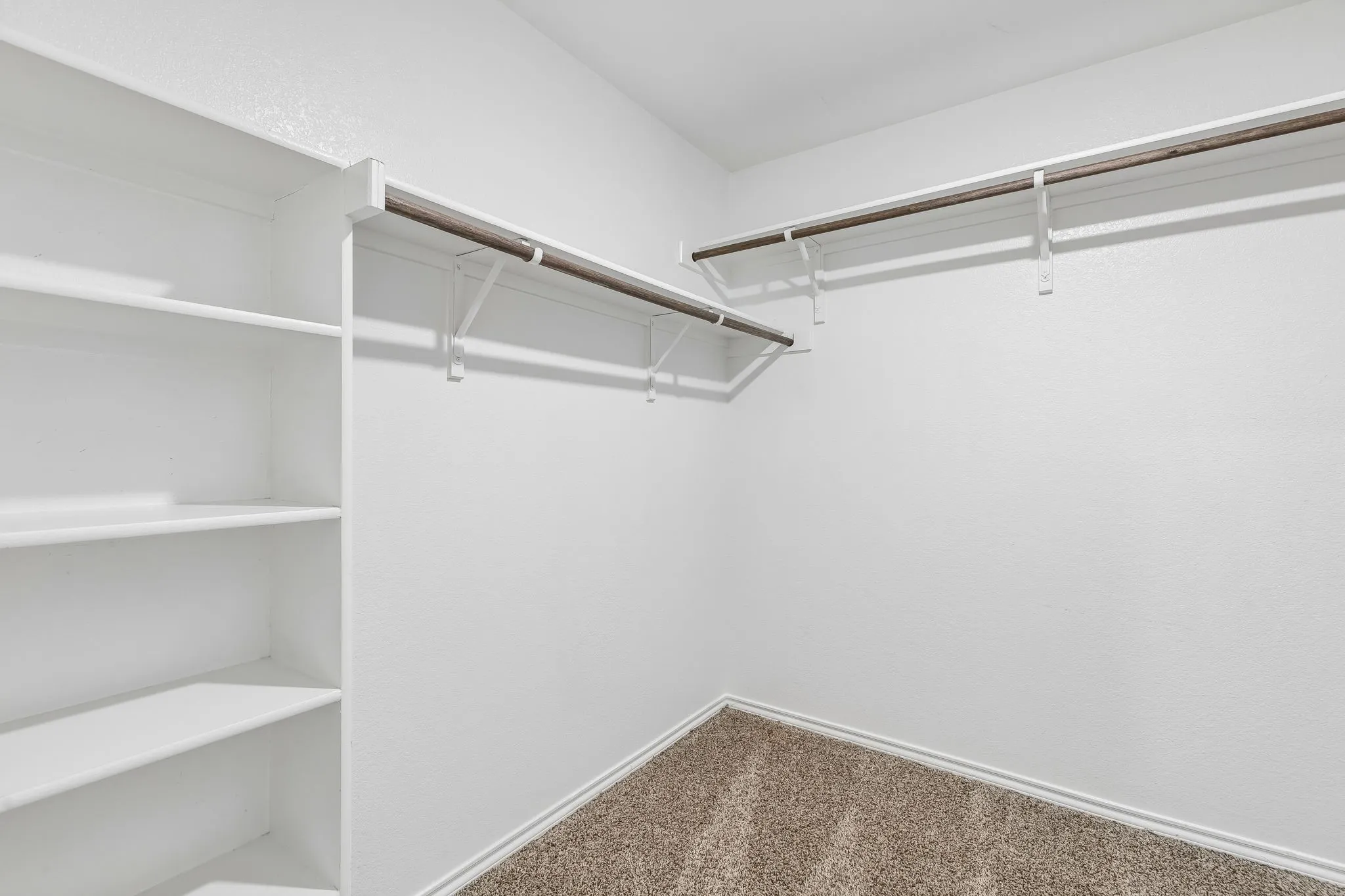 Large walk in closet in primary