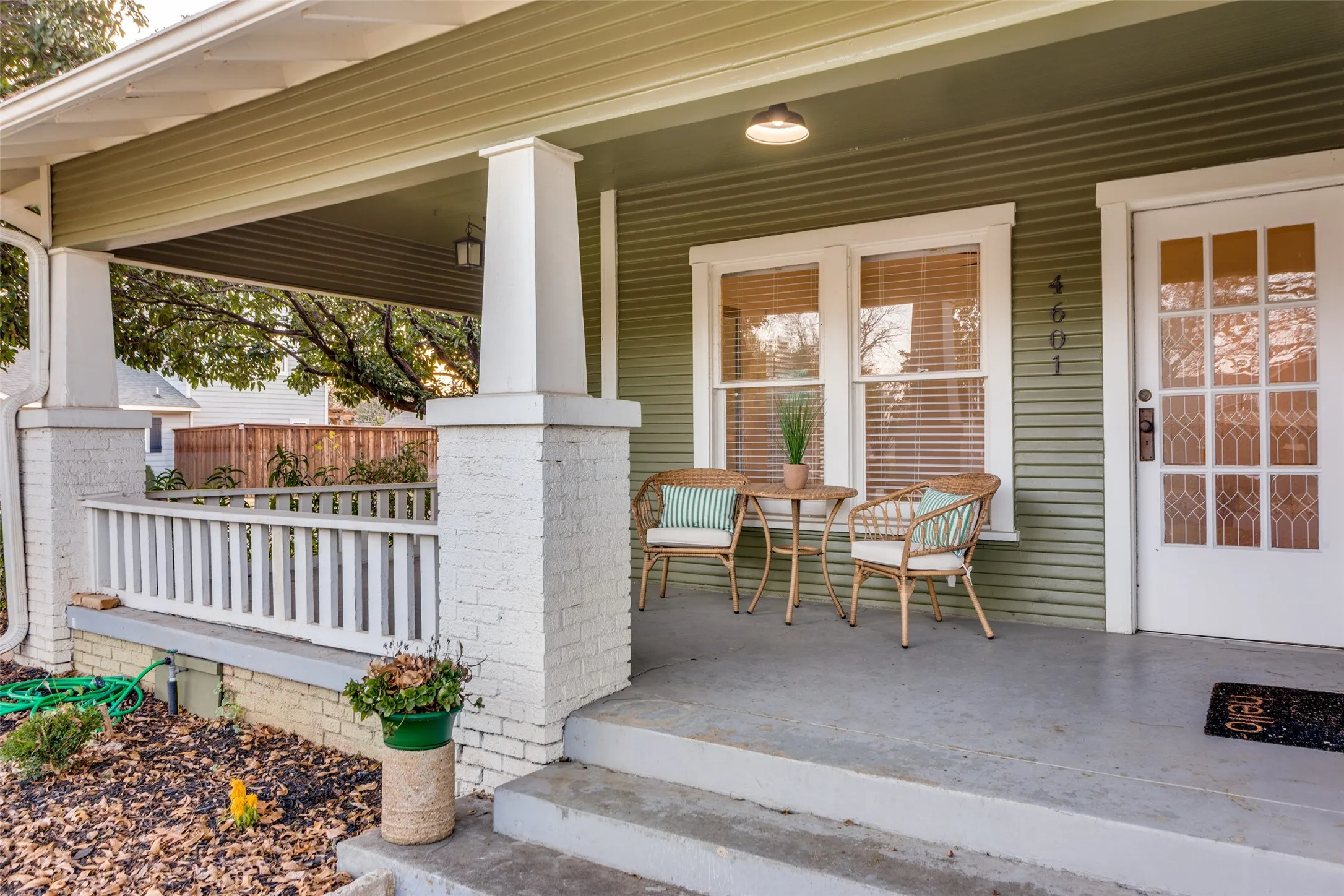 Charming updated craftsman with spacious front porch.
