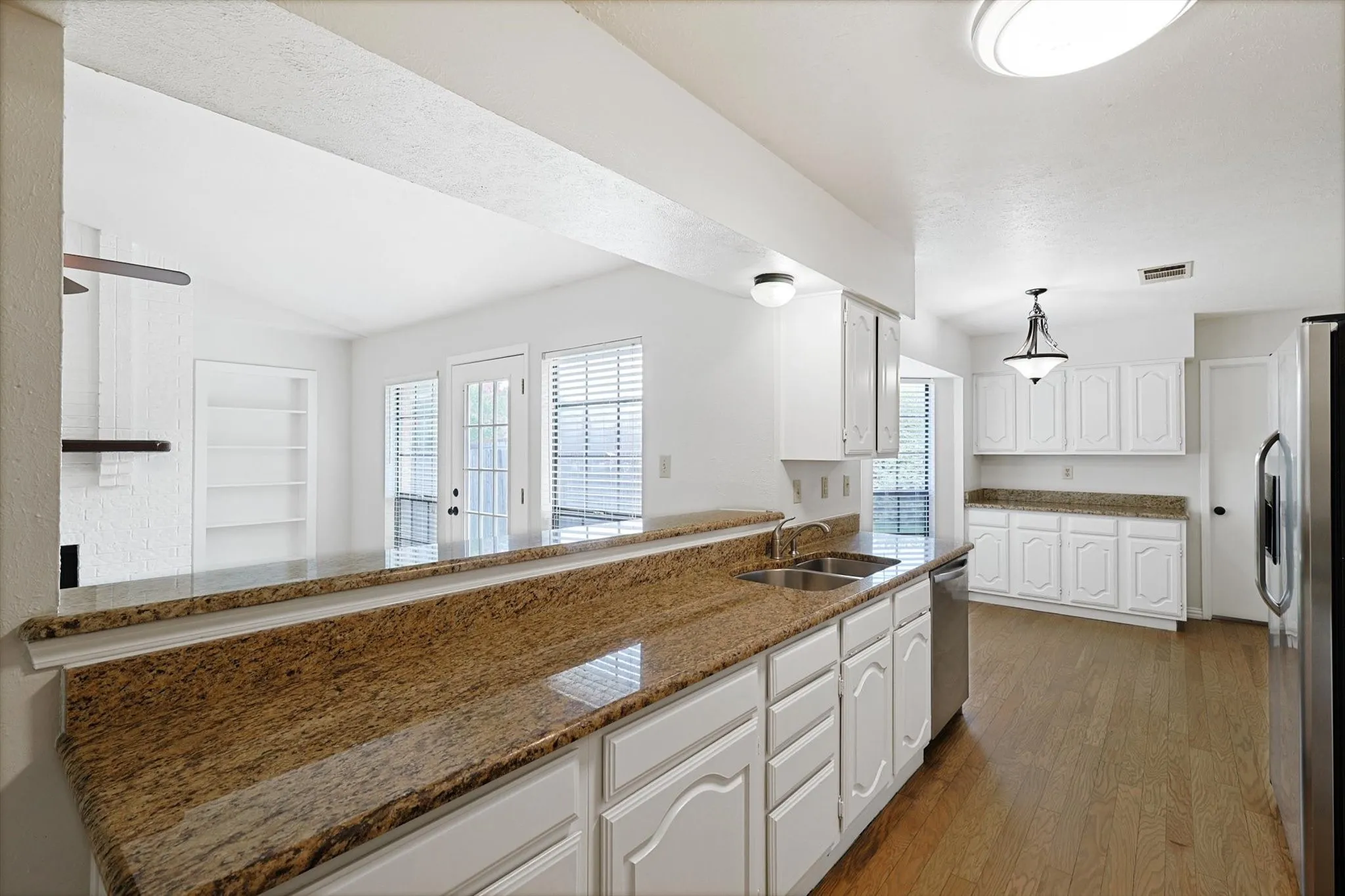 Kitchen open to family room