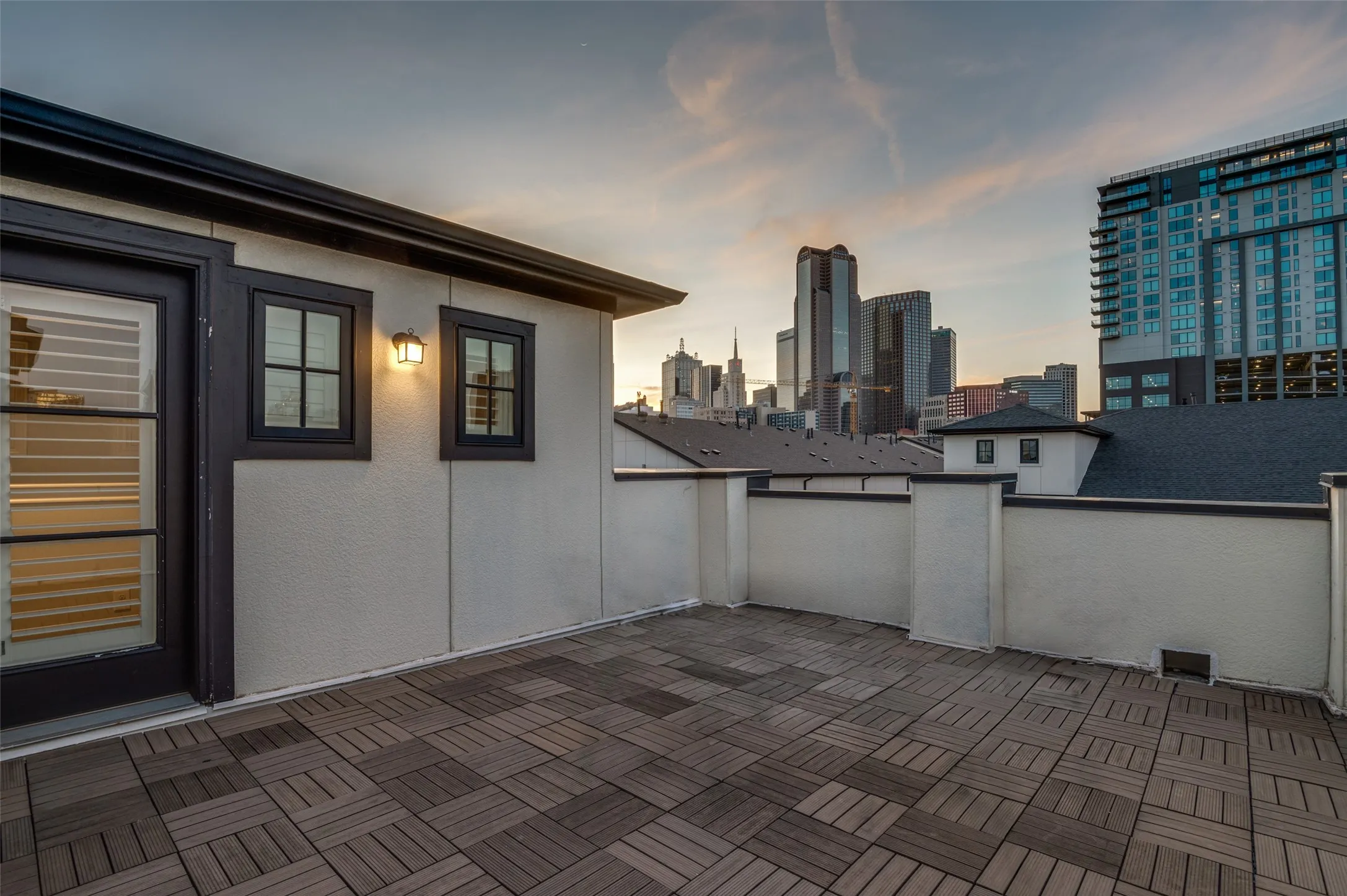 Rooftop View at Sunset