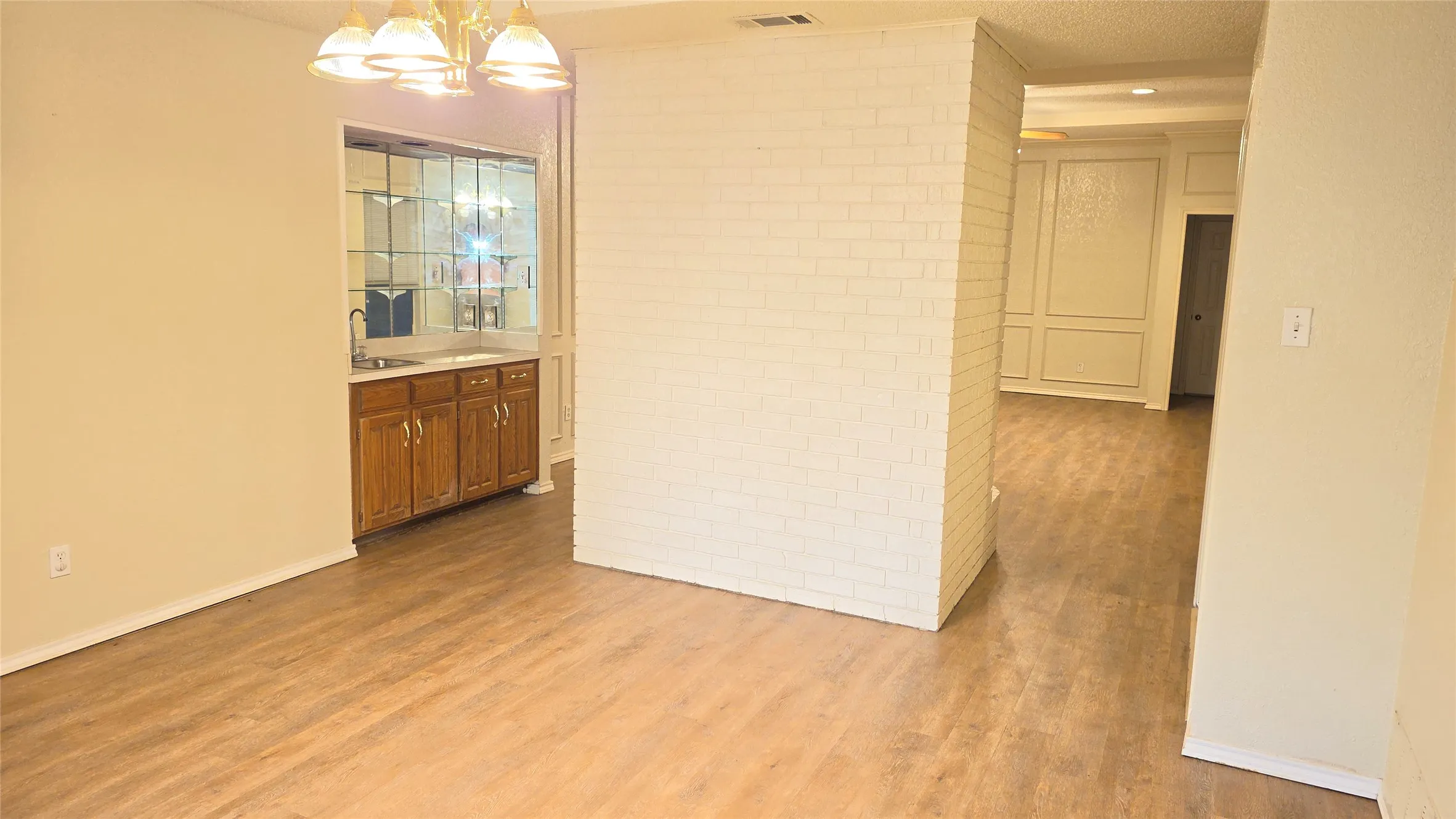 View from Dining Room to Living