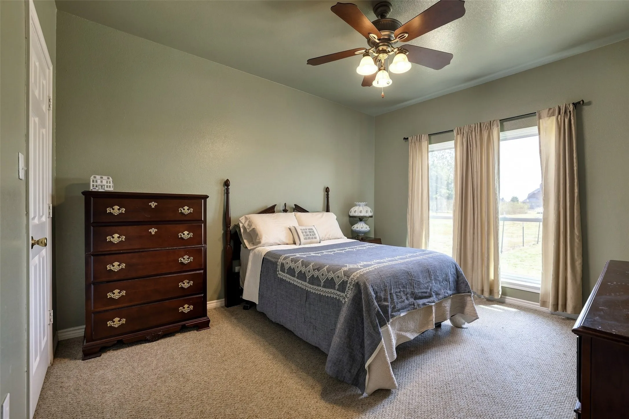 One of the three secondary bedrooms - each one has a walk-in closet
