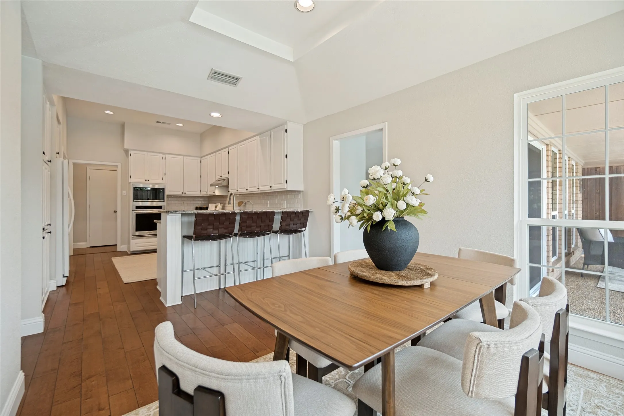 Kitchen Flows into Dining Area