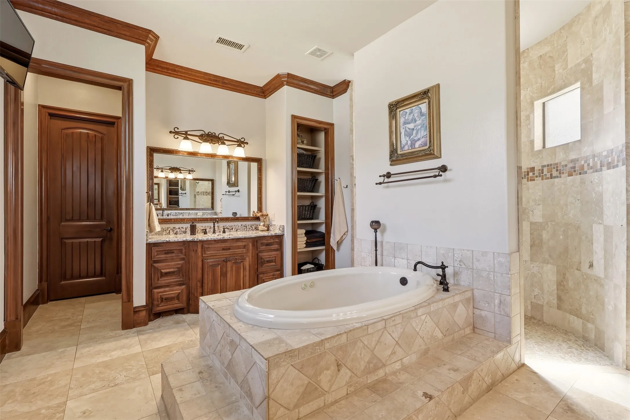 Walk Through Shower 1110 Newkirk Court Kingsbridge Rockwall County