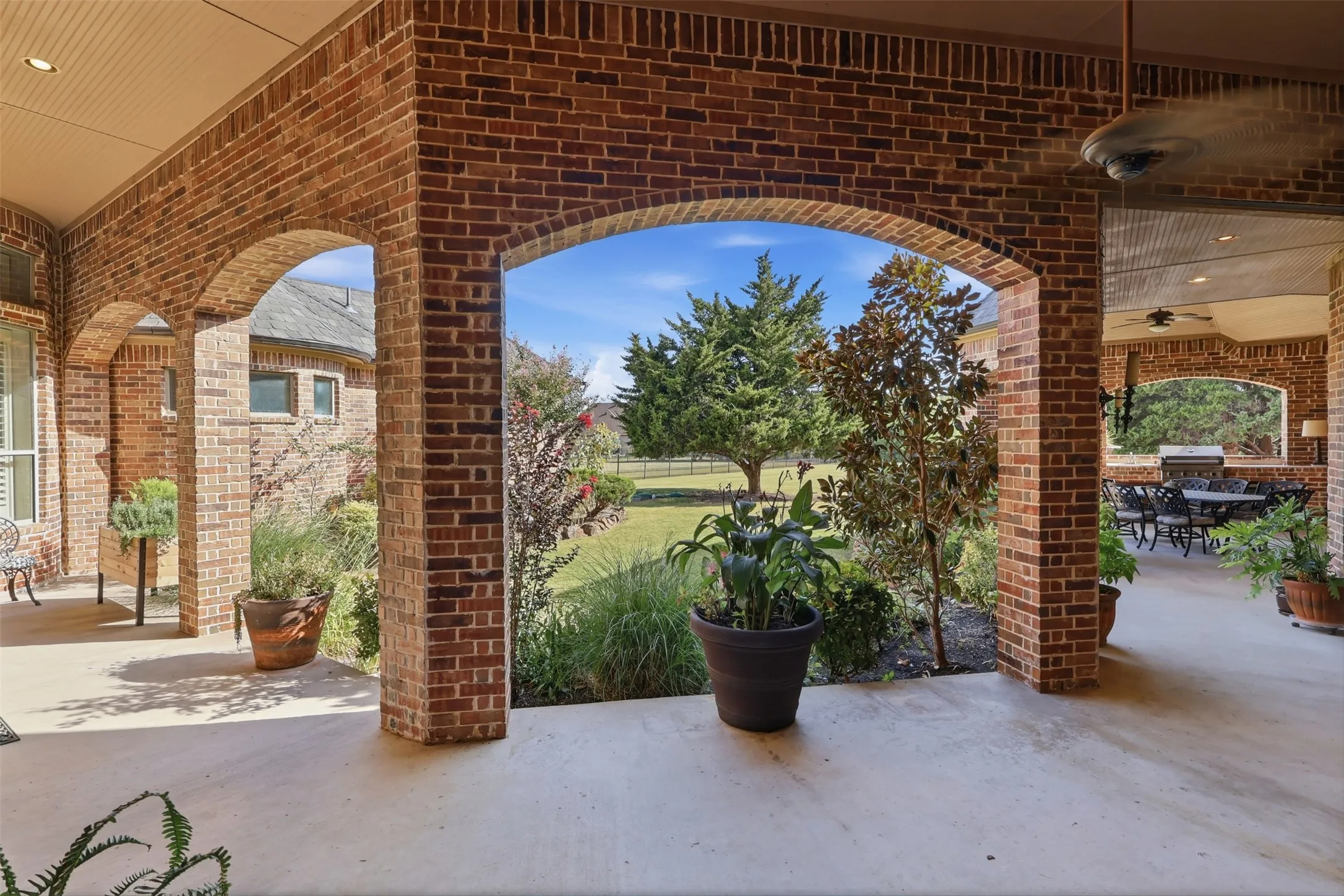 Covered Patio 1110 Newkirk Court Kingsbridge  Rockwall County