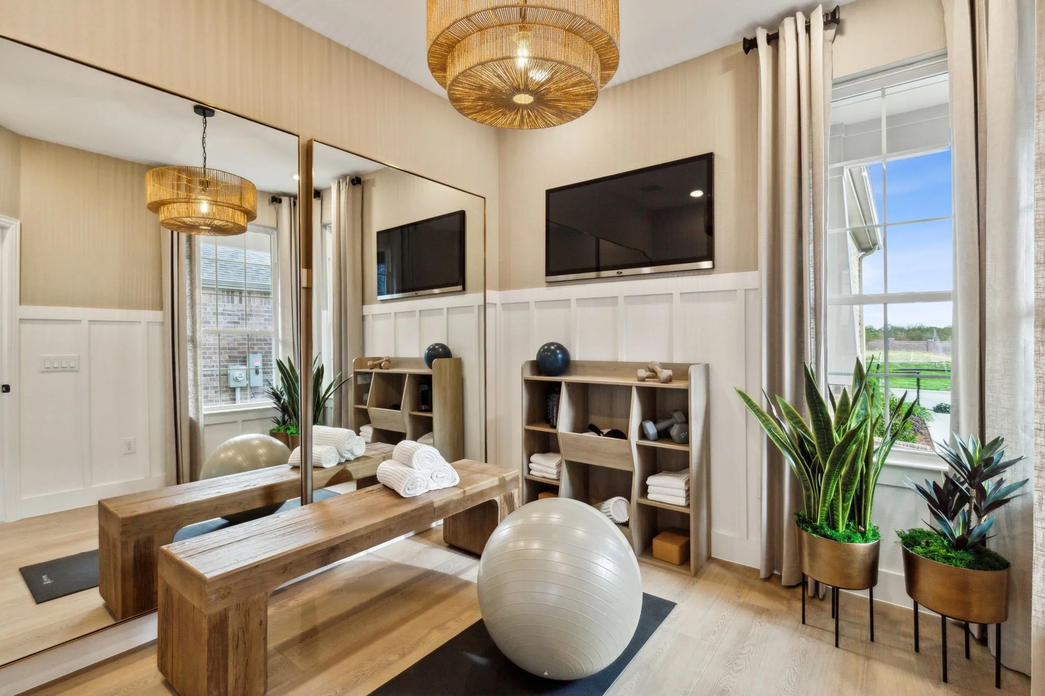 *Model Representation - Flexible living space off entryway, can be used as a study