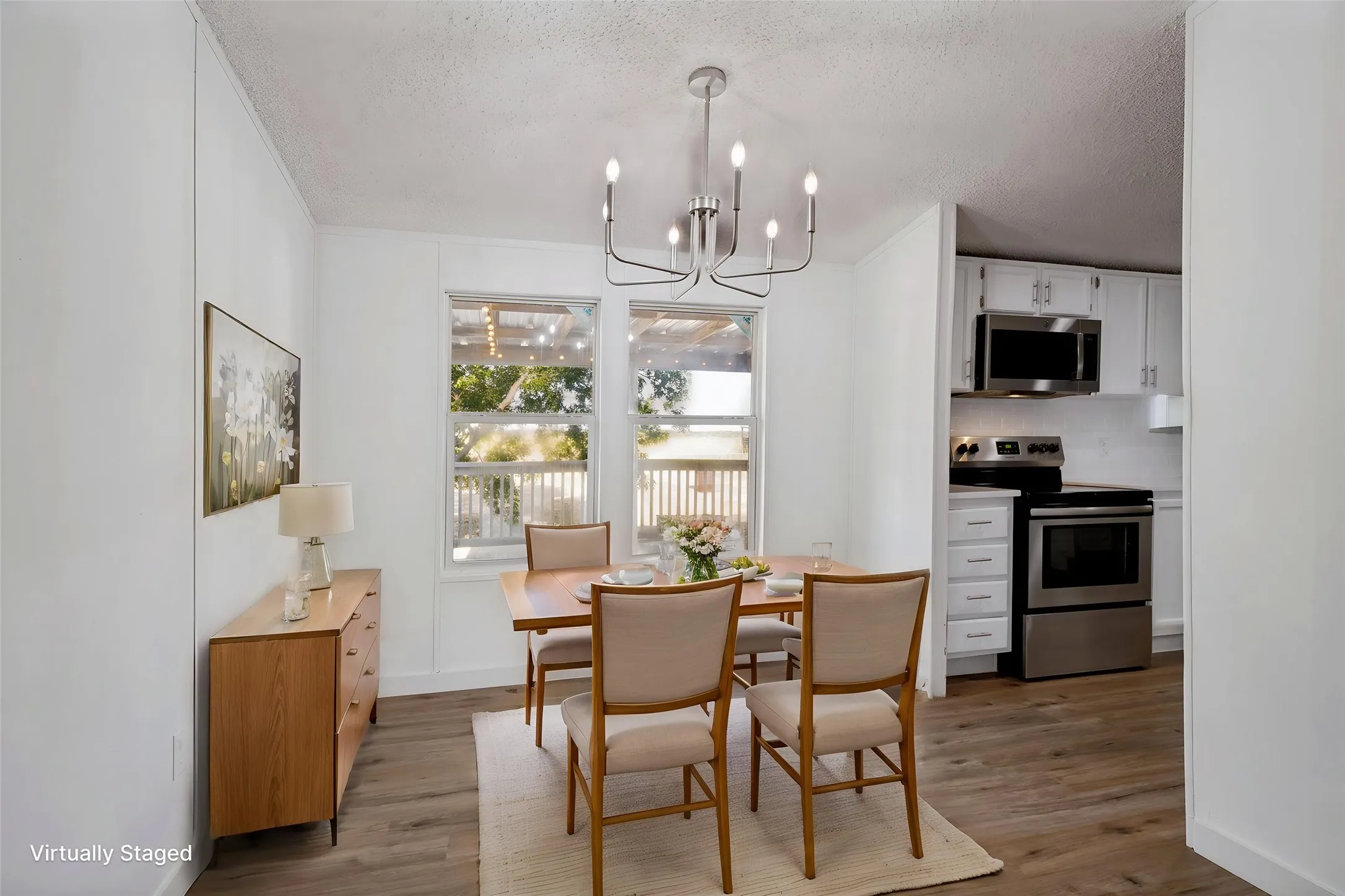 Virtually Staged Dining area.