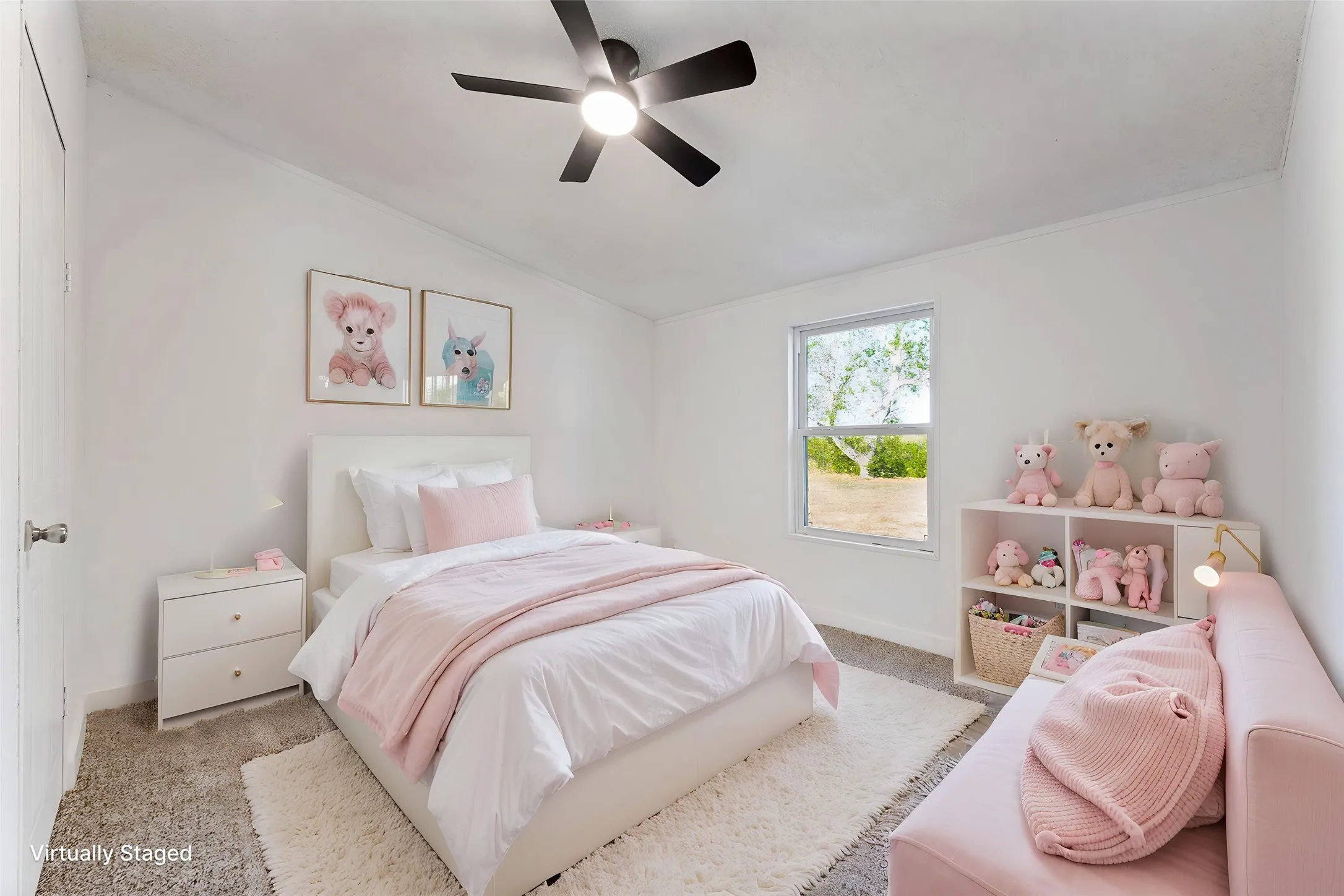 Virtually Staged Bedroom
