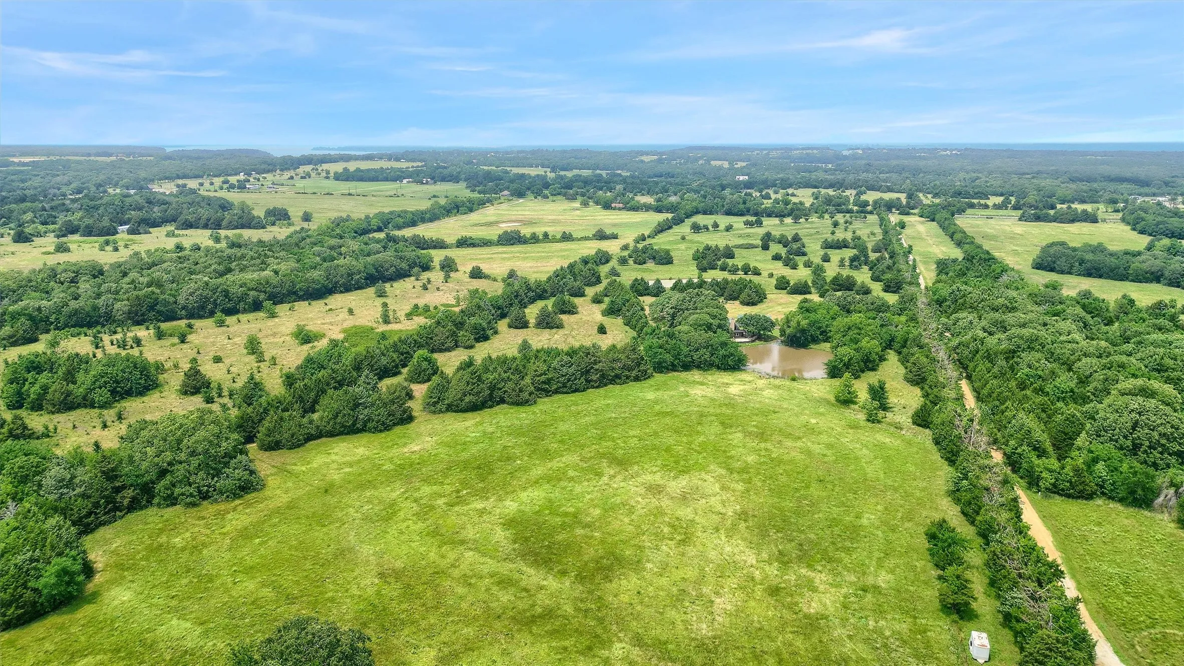 Drone / aerial view with a rural view